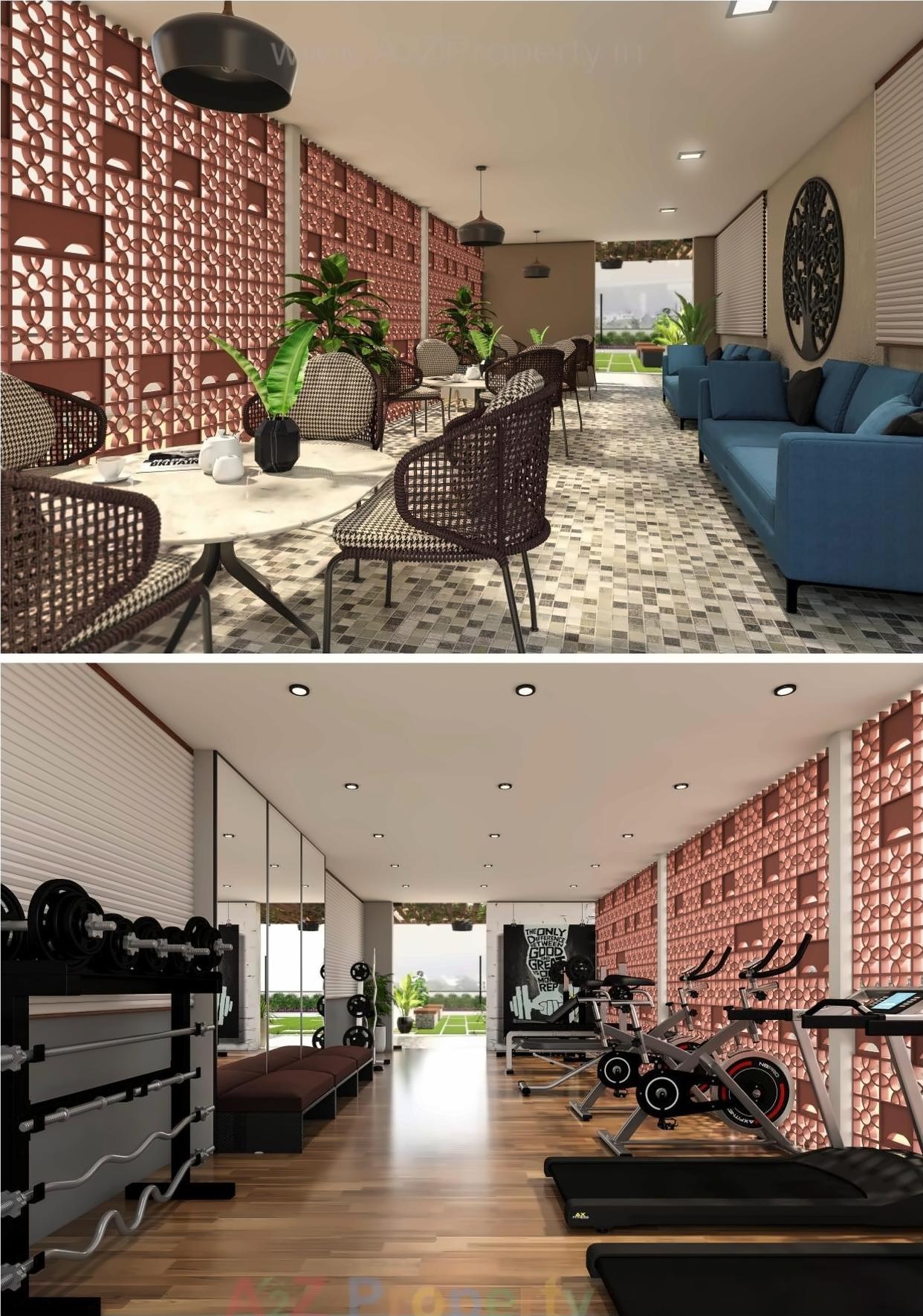 3D Elevation of real estate project Prahar Living located at Gandhinagar, Gandhinagar, Gujarat