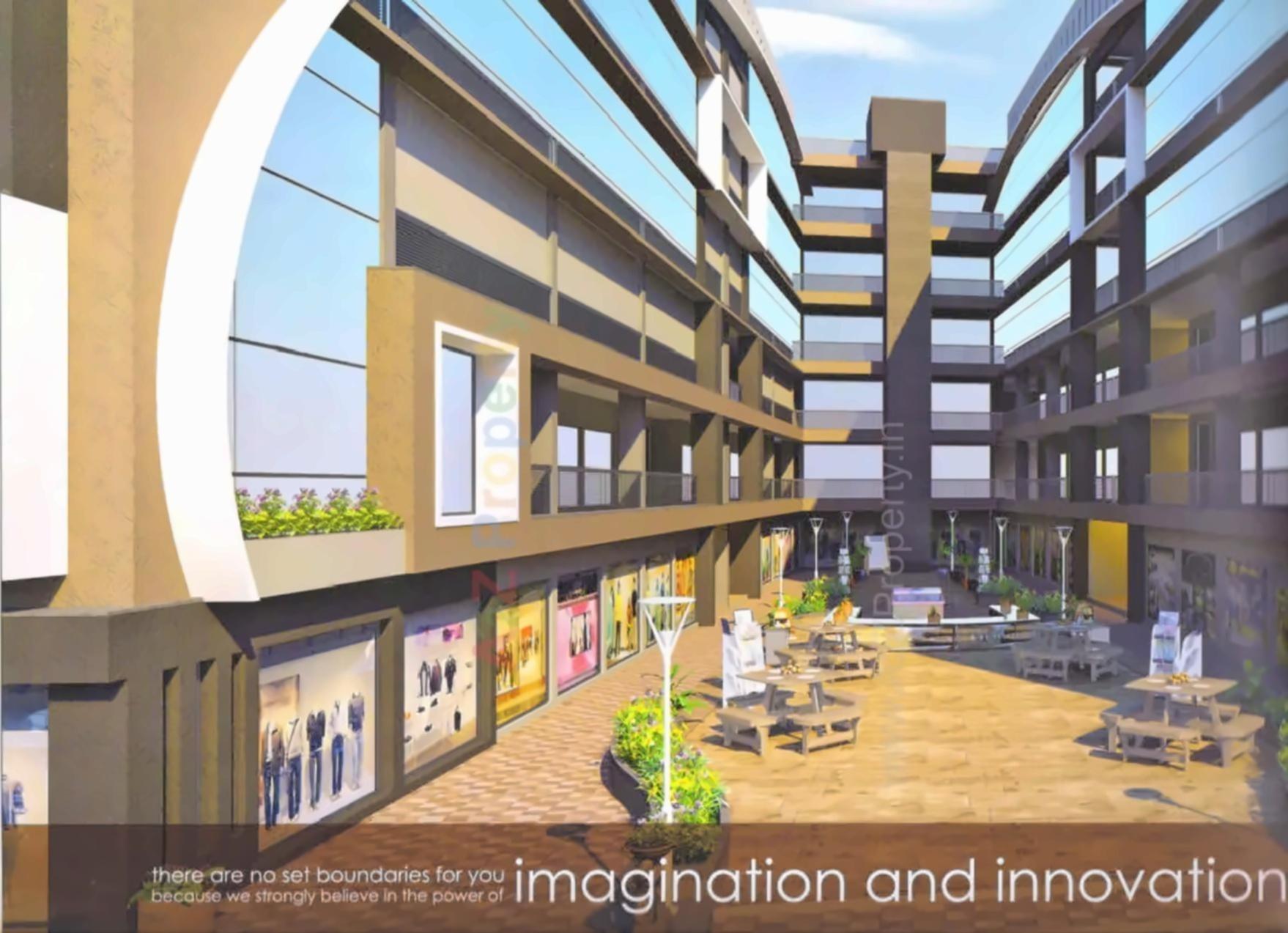 3D Elevation of real estate project Prakash Plaza located at Kalol, Gandhinagar, Gujarat