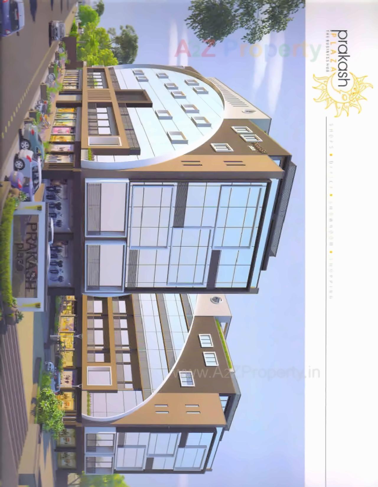 Layout of real estate project Prakash Plaza located at Kalol, Gandhinagar, Gujarat