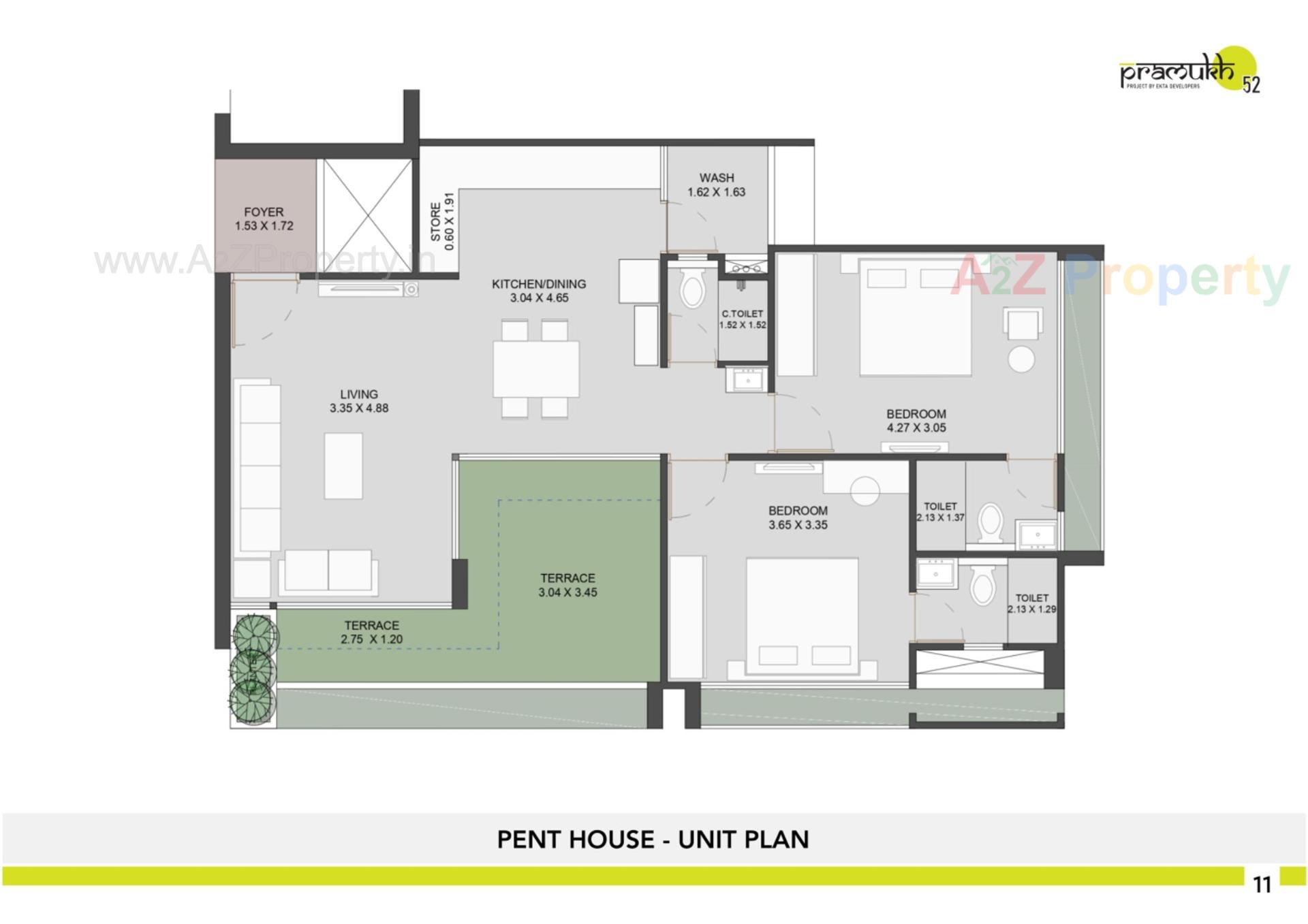 Layout of real estate project Pramukh located at Adalaj, Gandhinagar, Gujarat