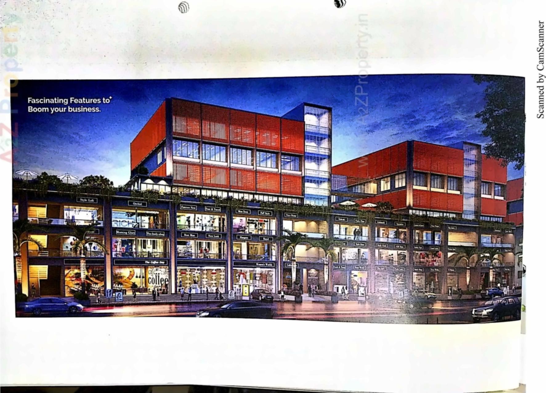 3D Elevation of real estate project Pramukh Anand Orbit Mall located at Sargasan, Gandhinagar, Gujarat