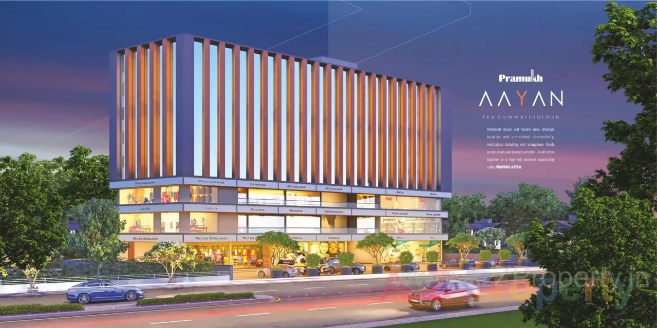 3D Elevation of real estate project Pramukh Ayan located at Gandhinagar, Gandhinagar, Gujarat