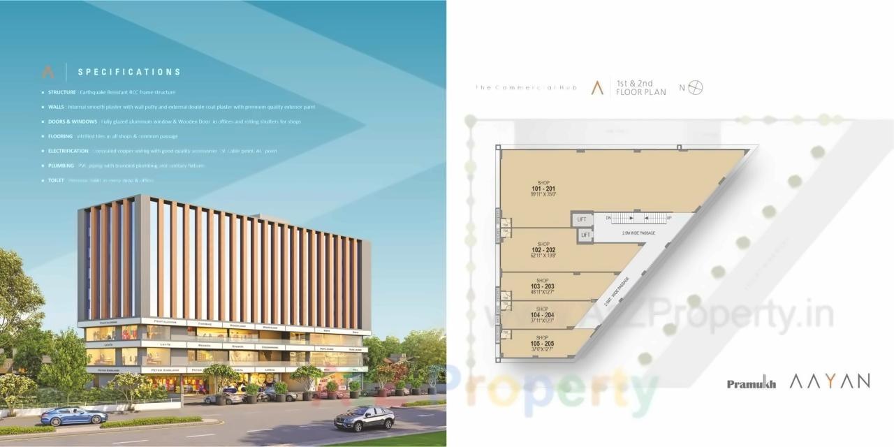 Layout of real estate project Pramukh Ayan located at Gandhinagar, Gandhinagar, Gujarat