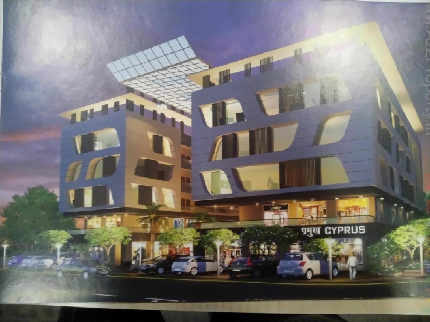 3D Elevation of real estate project Pramukh Cyprus located at Sargasan, Gandhinagar, Gujarat