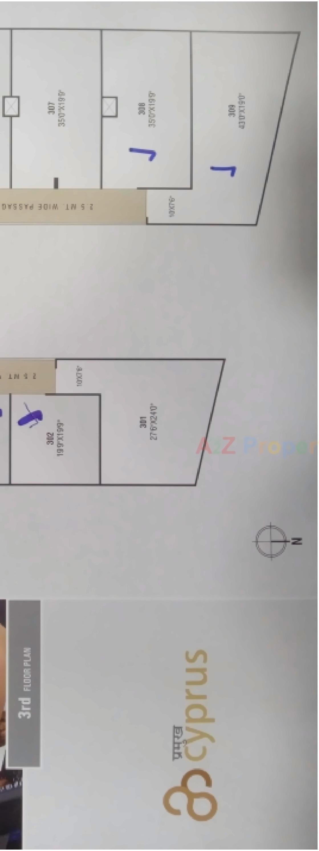 Layout of real estate project Pramukh Cyprus located at Sargasan, Gandhinagar, Gujarat