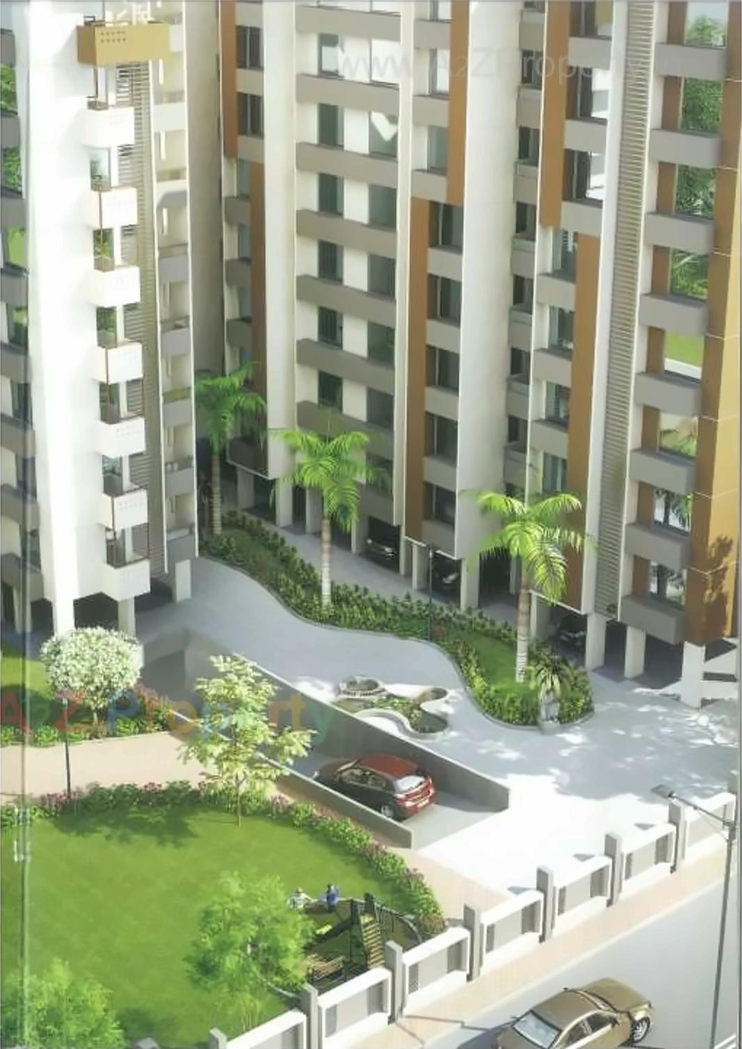 3D Elevation of real estate project Pramukh Elegance located at Kudasan, Gandhinagar, Gujarat