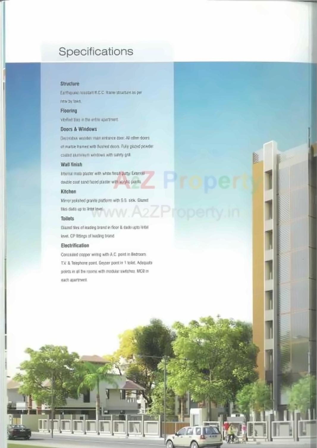 3D Elevation of real estate project Pramukh Elegance located at Kudasan, Gandhinagar, Gujarat