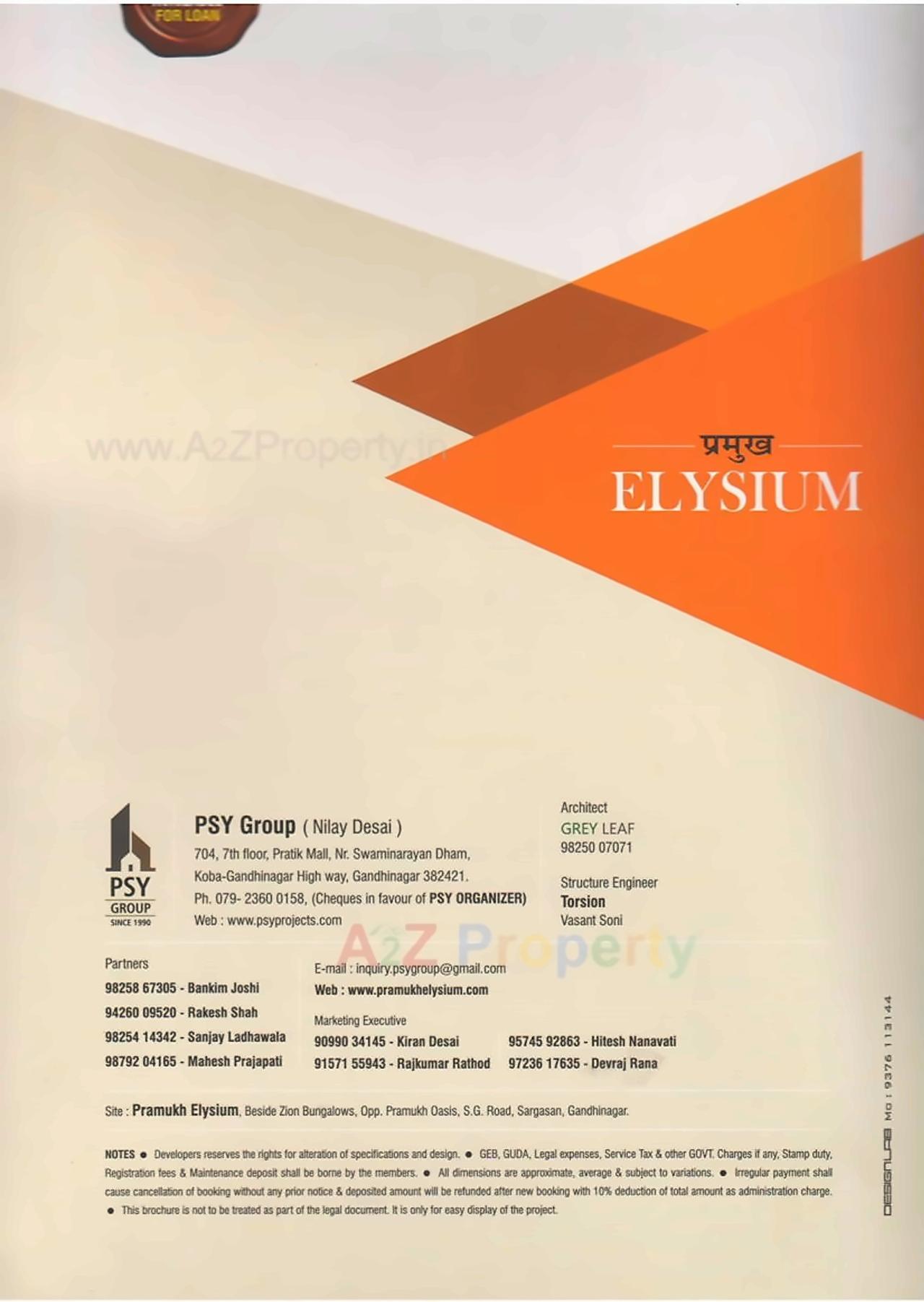 of real estate project Pramukh Elysium located at Uvarsad, Gandhinagar, Gujarat