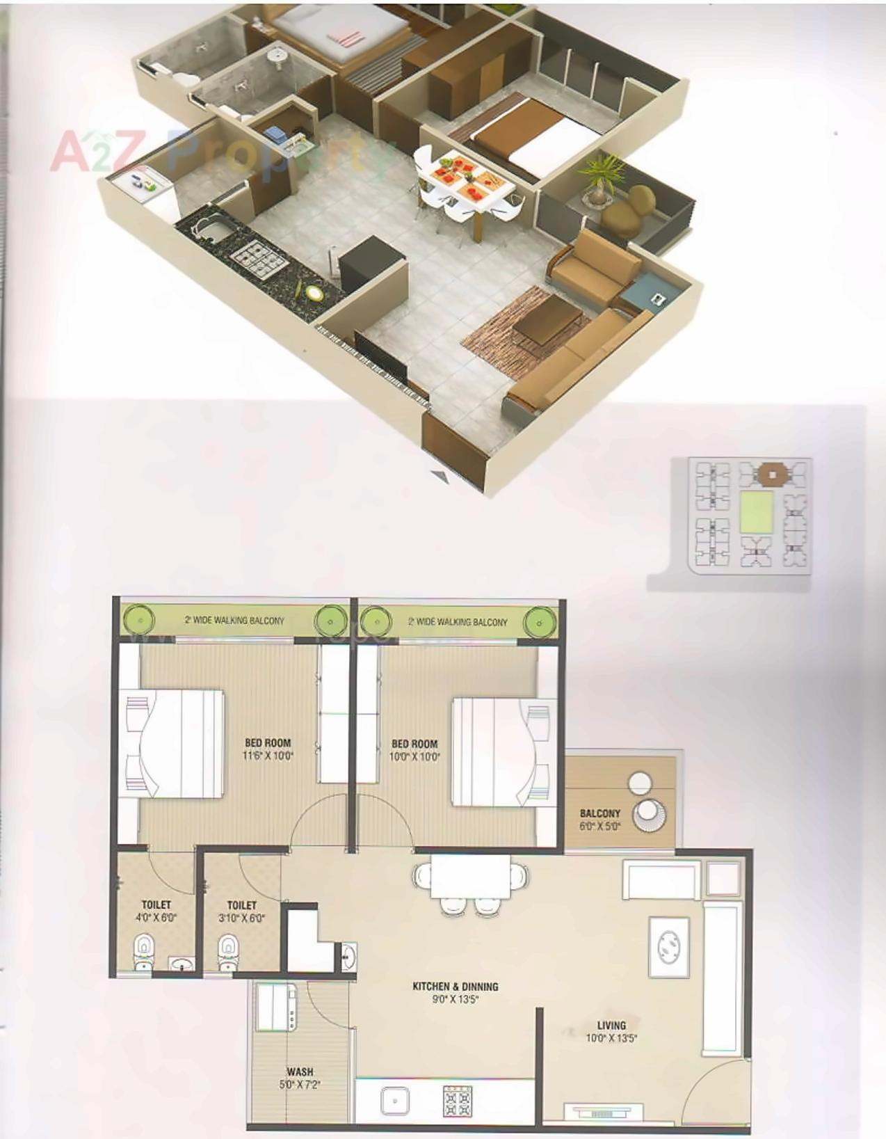 Layout of real estate project Pramukh Elysium located at Uvarsad, Gandhinagar, Gujarat