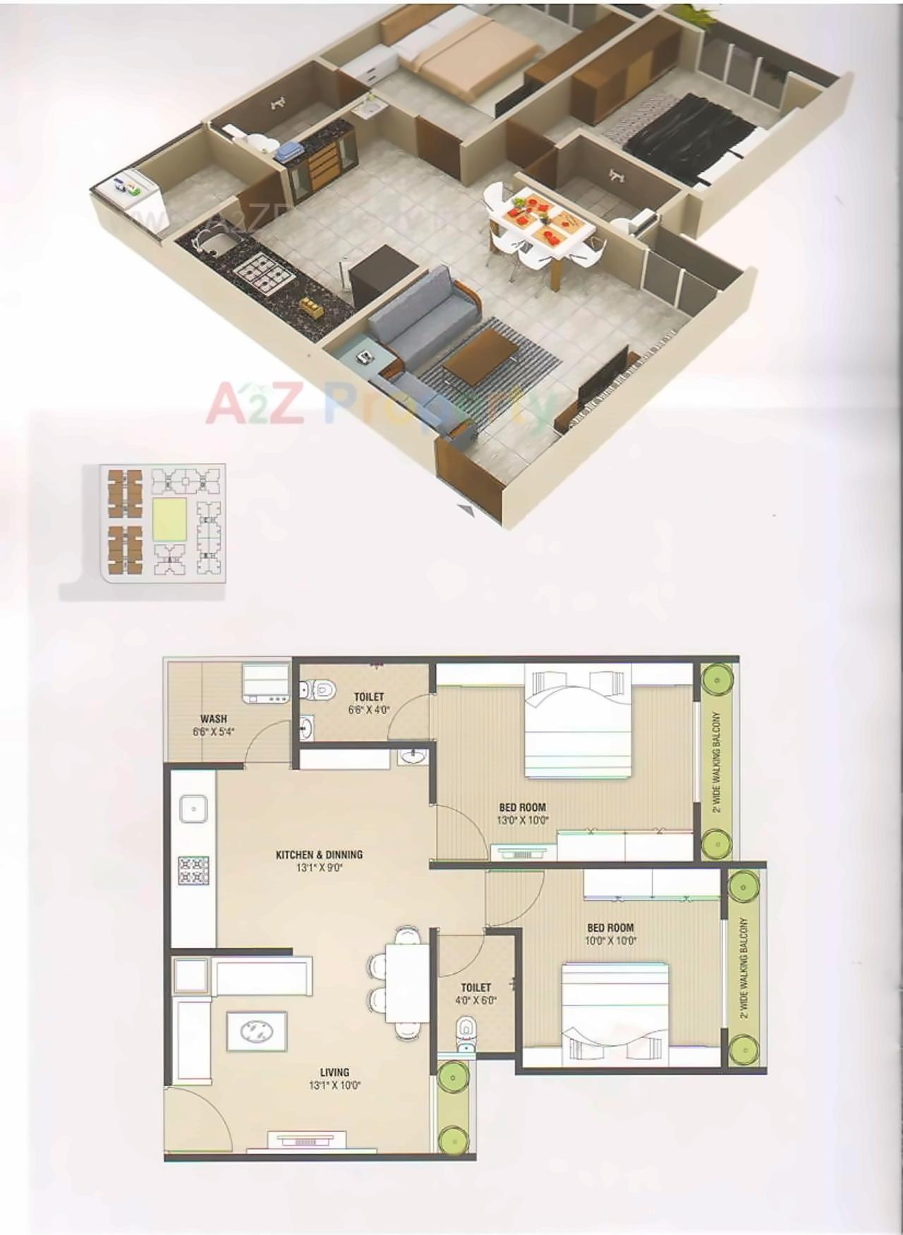 Layout of real estate project Pramukh Elysium located at Uvarsad, Gandhinagar, Gujarat