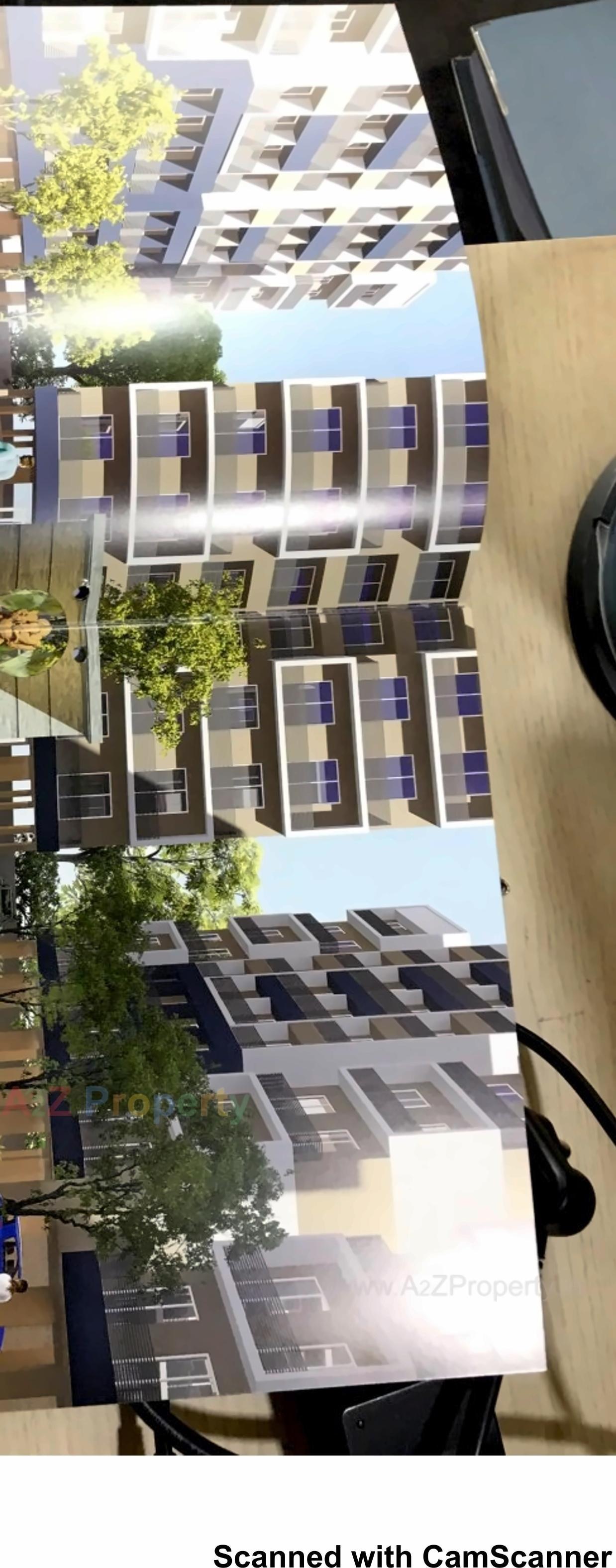 3D Elevation of real estate project Pramukh Glory located at Uvarsad, Gandhinagar, Gujarat