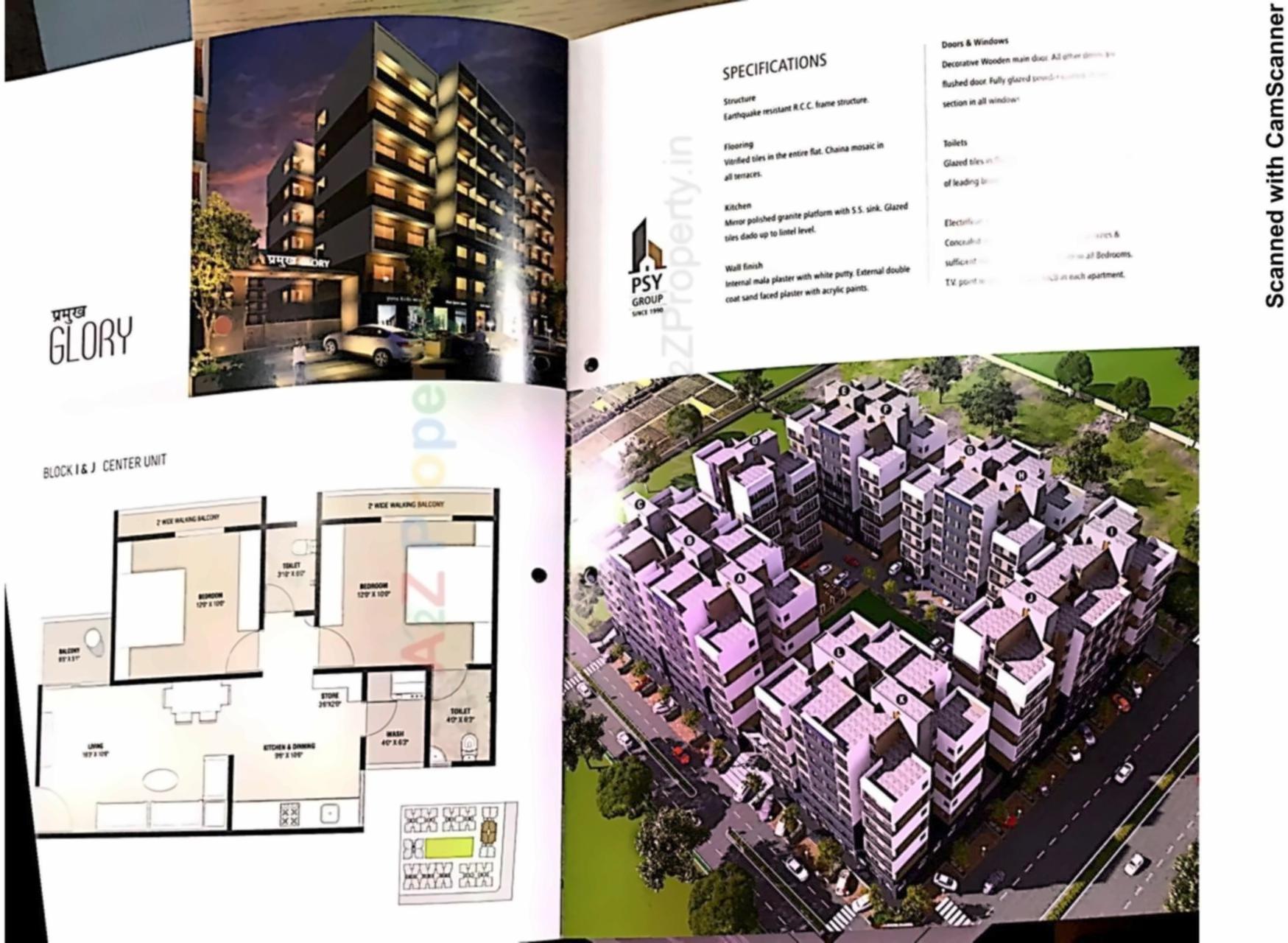 Layout of real estate project Pramukh Glory located at Uvarsad, Gandhinagar, Gujarat