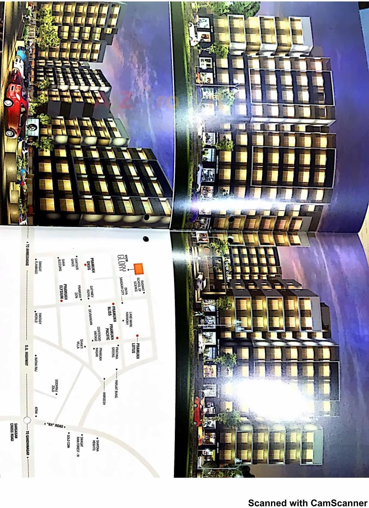  of real estate project Pramukh Glory located at Uvarsad, Gandhinagar, Gujarat