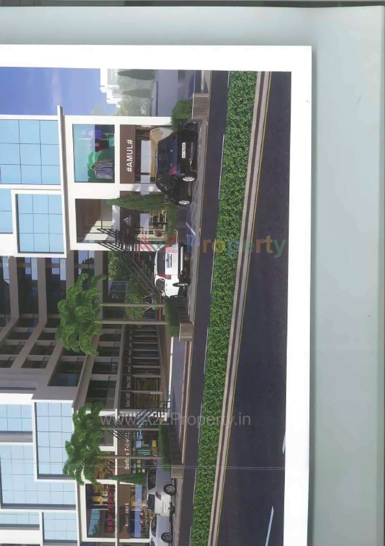 3D Elevation of real estate project Pramukh Mastana located at Kudasan, Gandhinagar, Gujarat