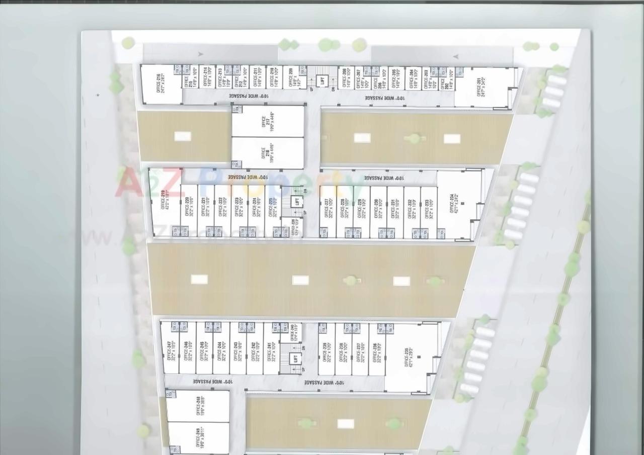 Layout of real estate project Pramukh Mastana located at Kudasan, Gandhinagar, Gujarat