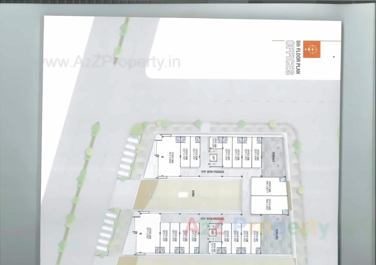 Layout of real estate project Pramukh Mastana located at Kudasan, Gandhinagar, Gujarat