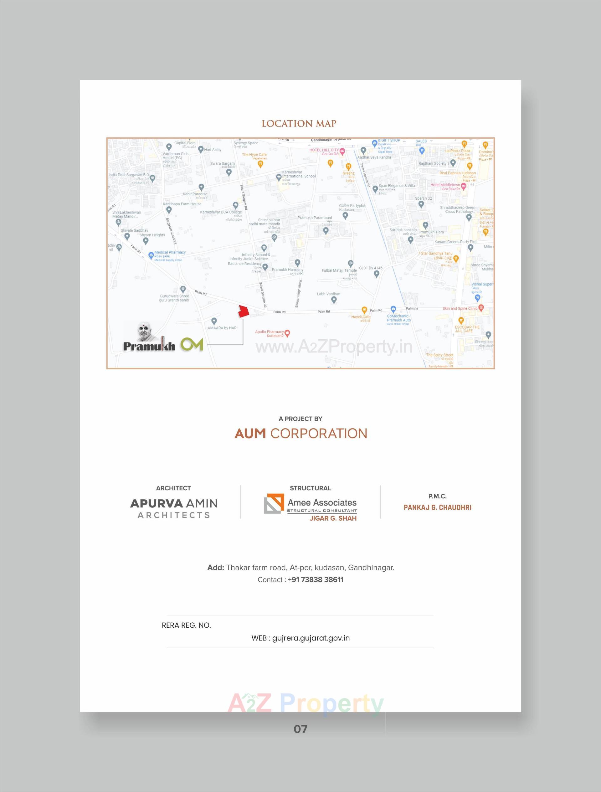  of real estate project Pramukh Om located at Por, Gandhinagar, Gujarat