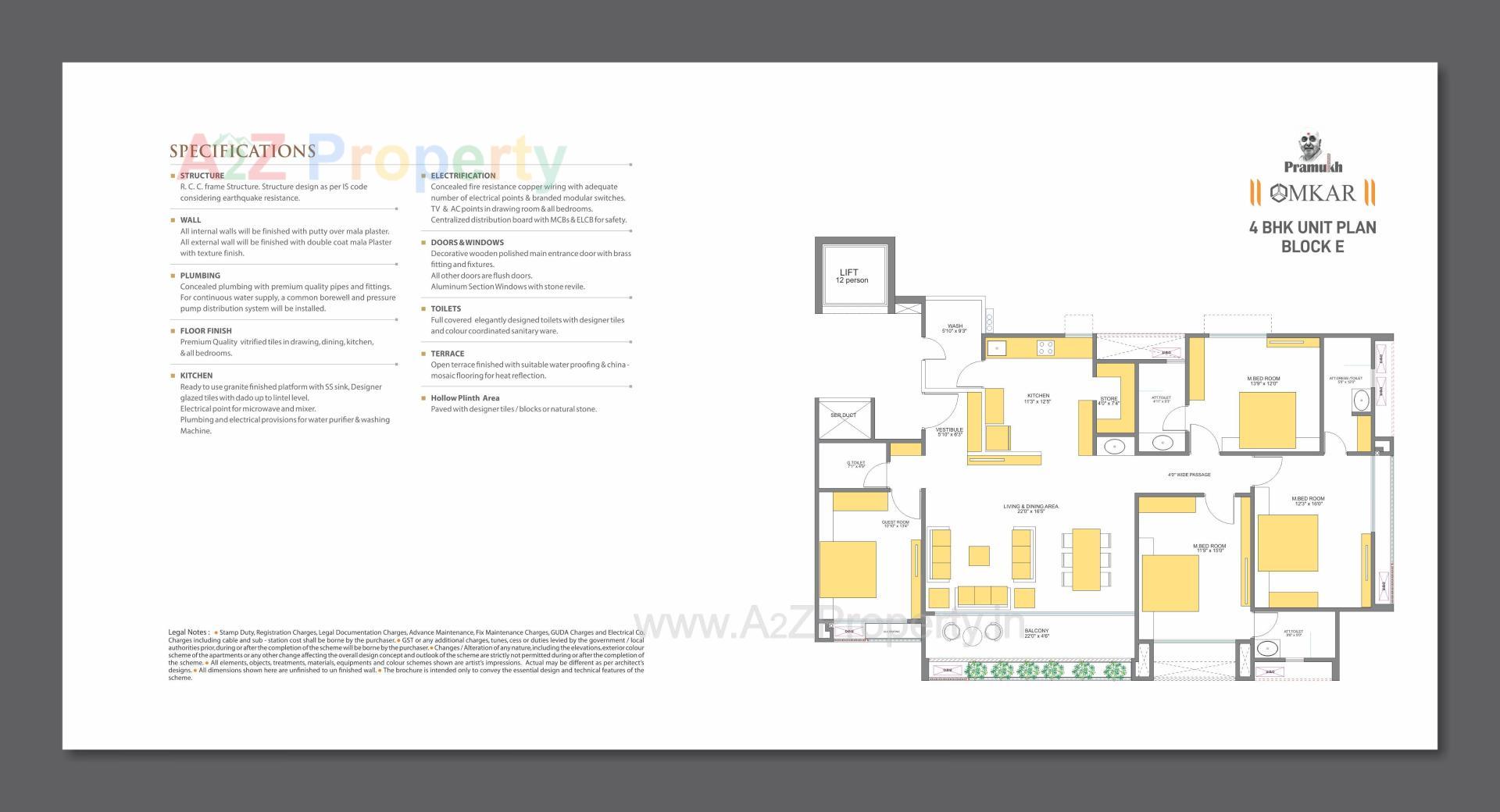 Layout of real estate project Pramukh Omkar Rivanta located at Randesan, Gandhinagar, Gujarat