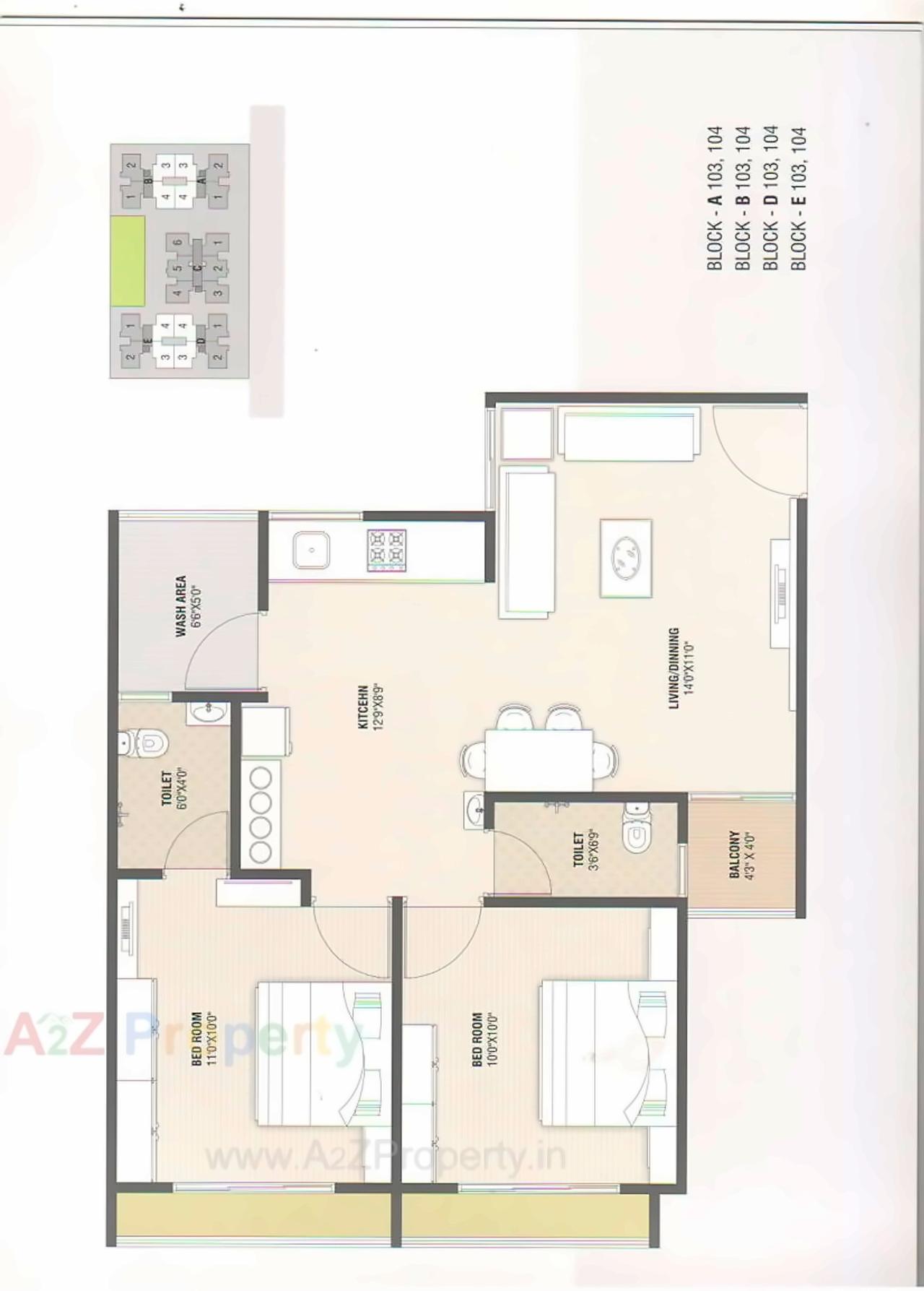Layout of real estate project Pramukh Orchid located at Chiloda, Gandhinagar, Gujarat