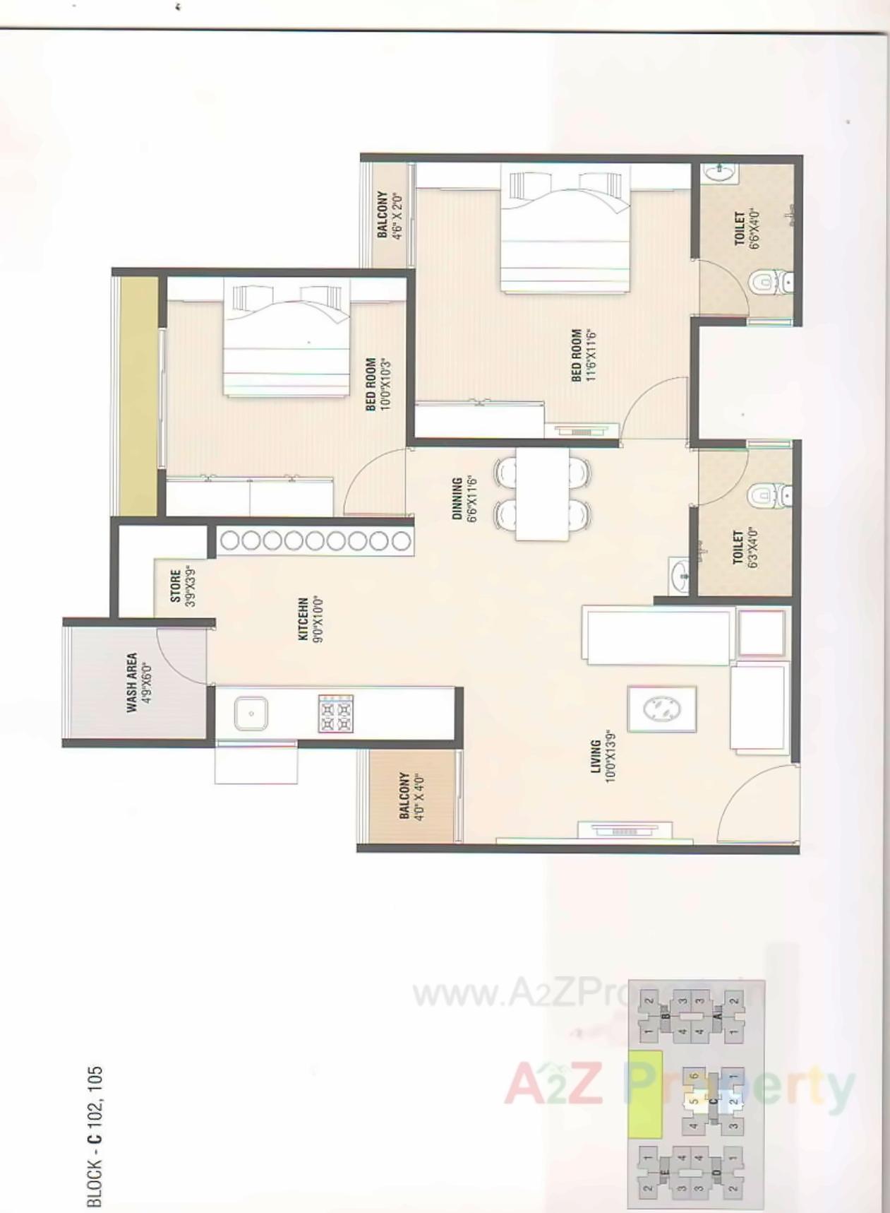 Layout of real estate project Pramukh Orchid located at Chiloda, Gandhinagar, Gujarat