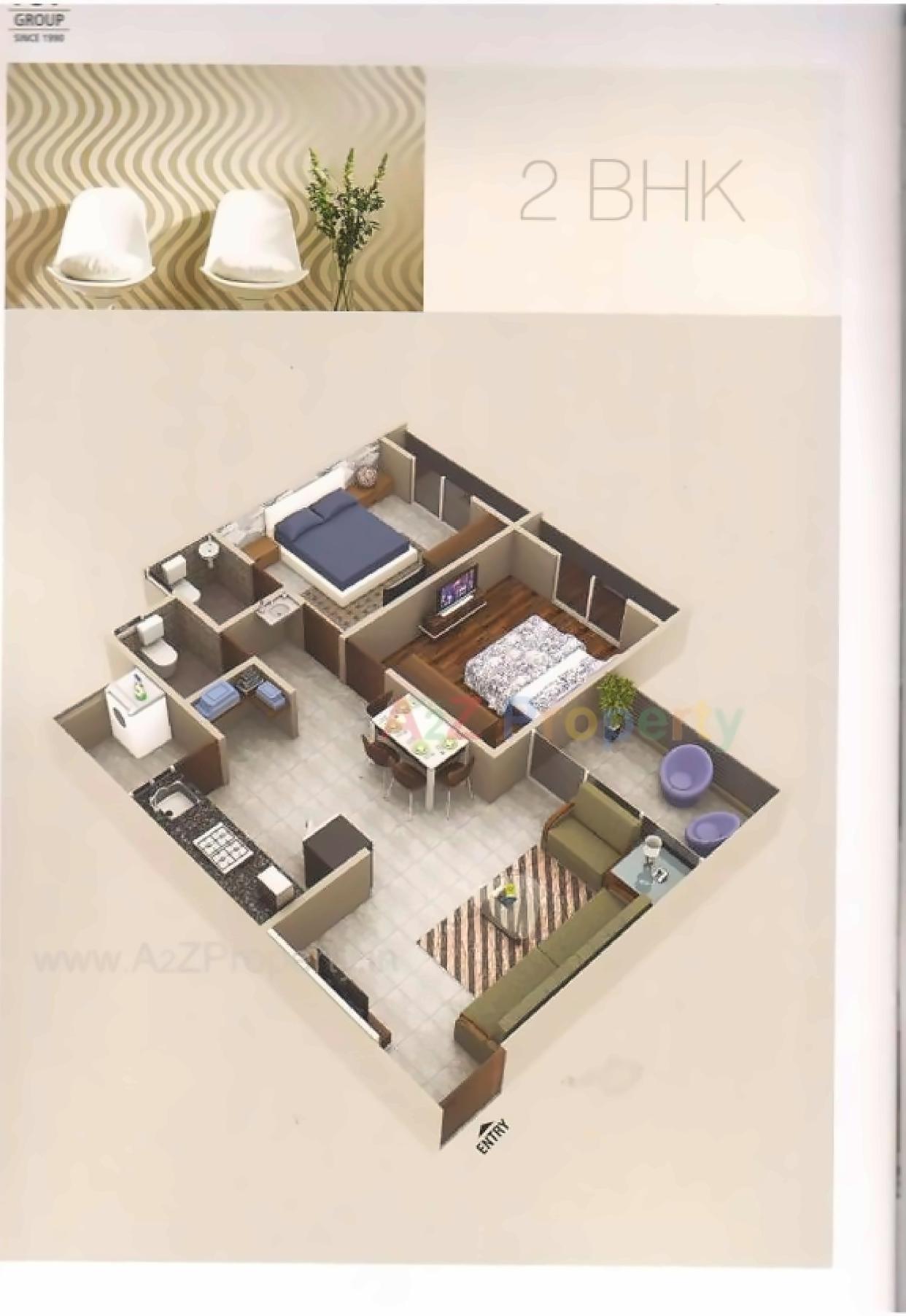 Layout of real estate project Pramukh Pacific located at Vavol, Gandhinagar, Gujarat