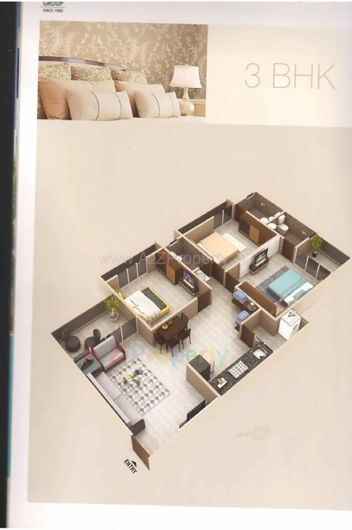 Layout of real estate project Pramukh Pacific located at Vavol, Gandhinagar, Gujarat