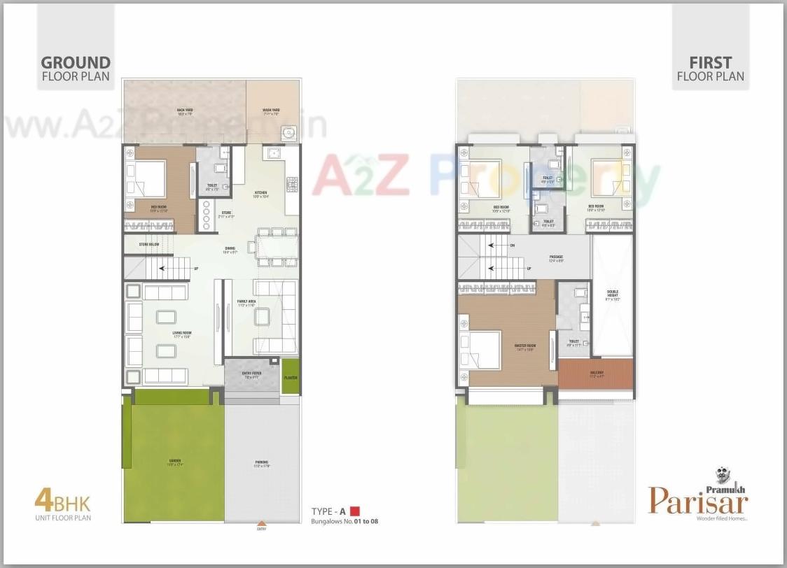 Layout of real estate project Pramukh Parisar located at Uvarsad, Gandhinagar, Gujarat