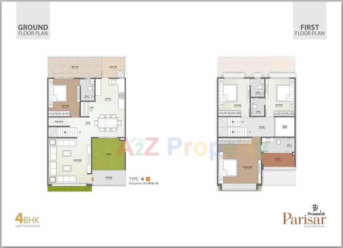 Layout of real estate project Pramukh Parisar located at Uvarsad, Gandhinagar, Gujarat