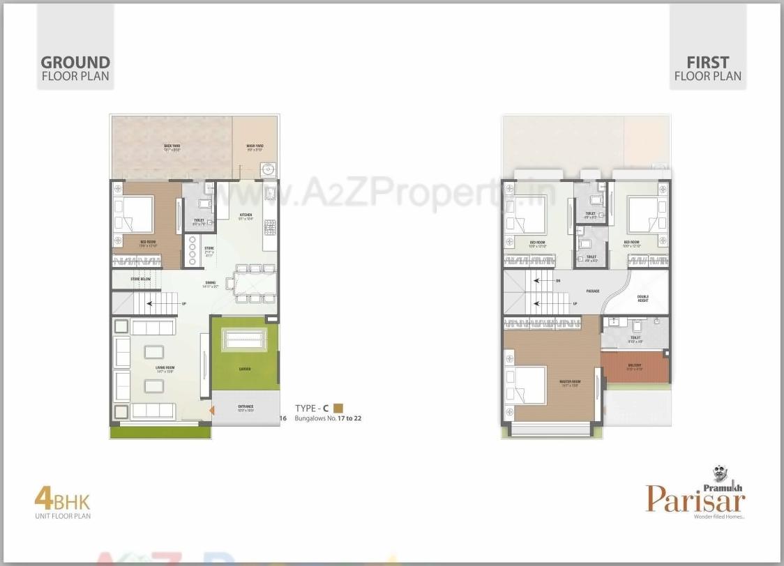 Layout of real estate project Pramukh Parisar located at Uvarsad, Gandhinagar, Gujarat