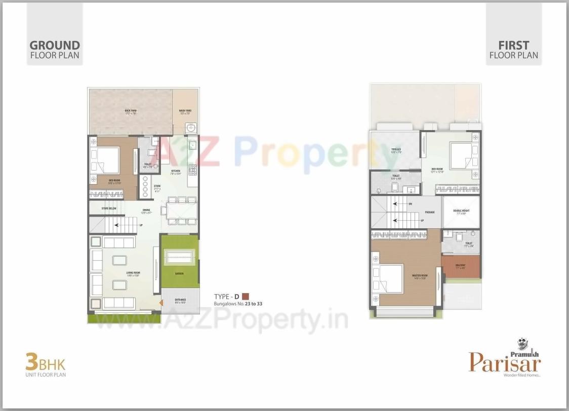 Layout of real estate project Pramukh Parisar located at Uvarsad, Gandhinagar, Gujarat