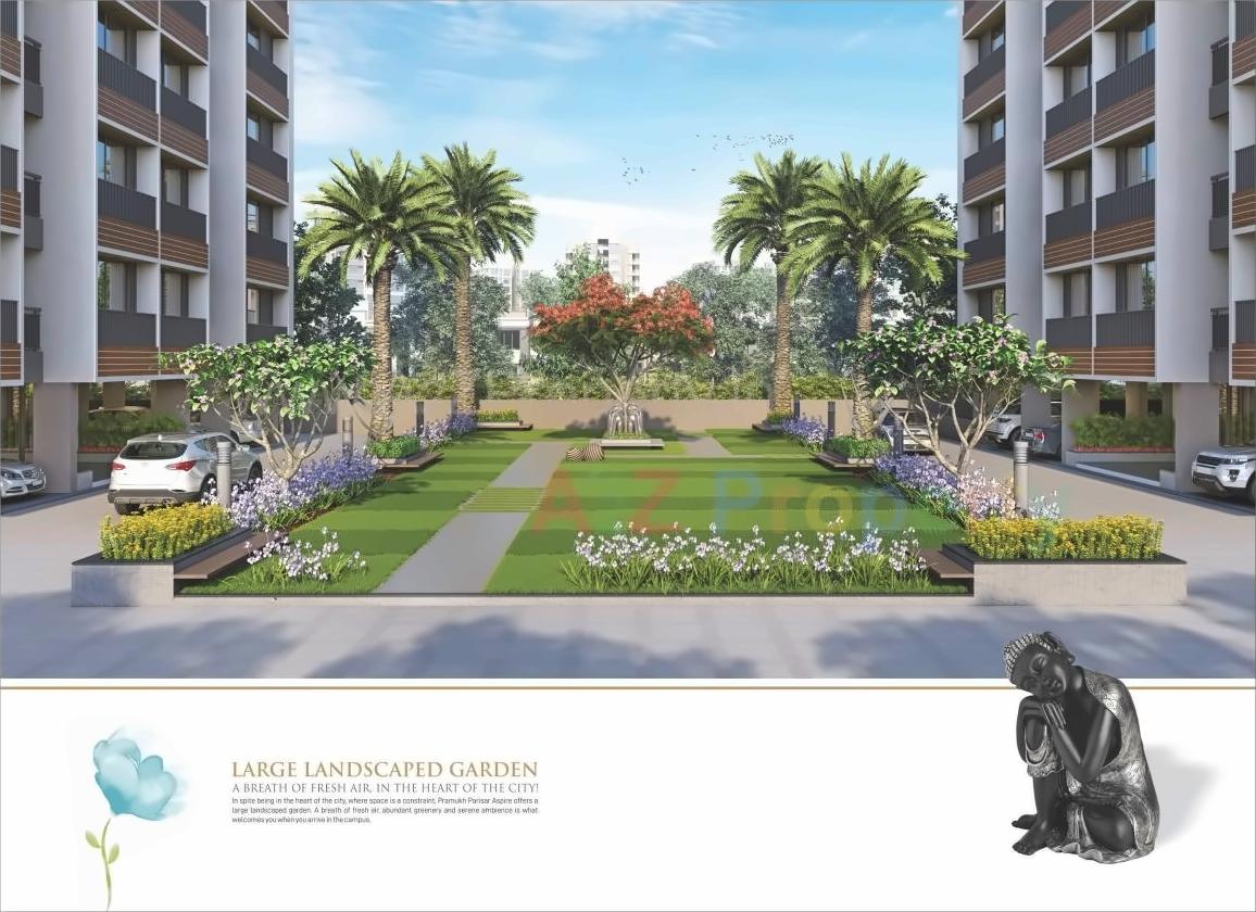 3D Elevation of real estate project Pramukh Parisar located at Uvarsad, Gandhinagar, Gujarat