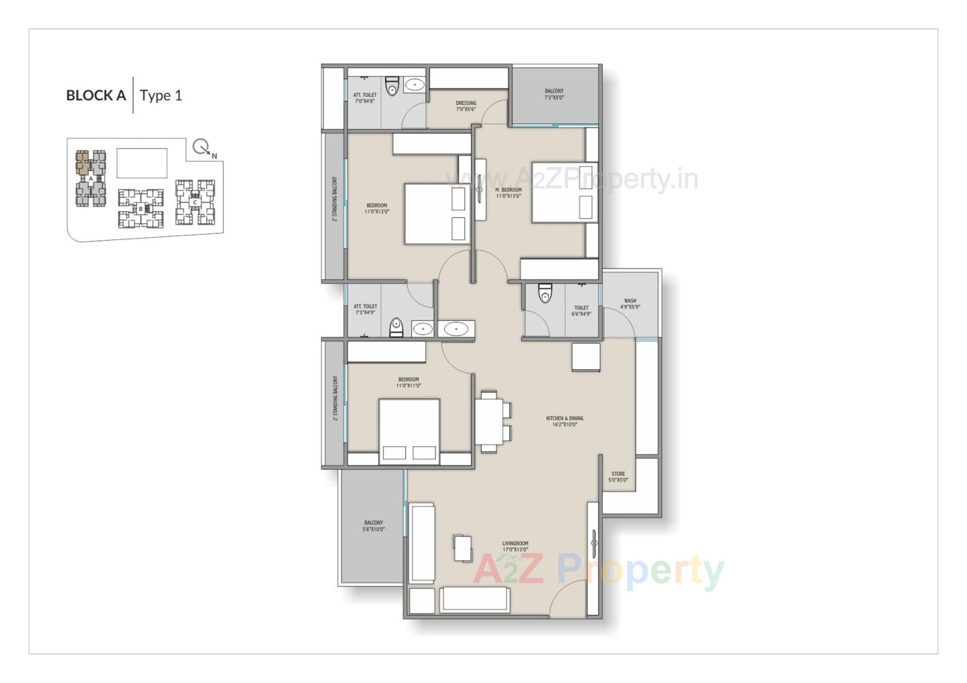 Layout of real estate project Pramukh Pearl located at Tarapur, Gandhinagar, Gujarat