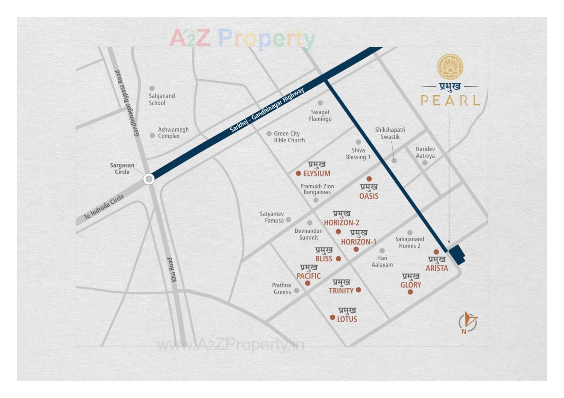  of real estate project Pramukh Pearl located at Tarapur, Gandhinagar, Gujarat
