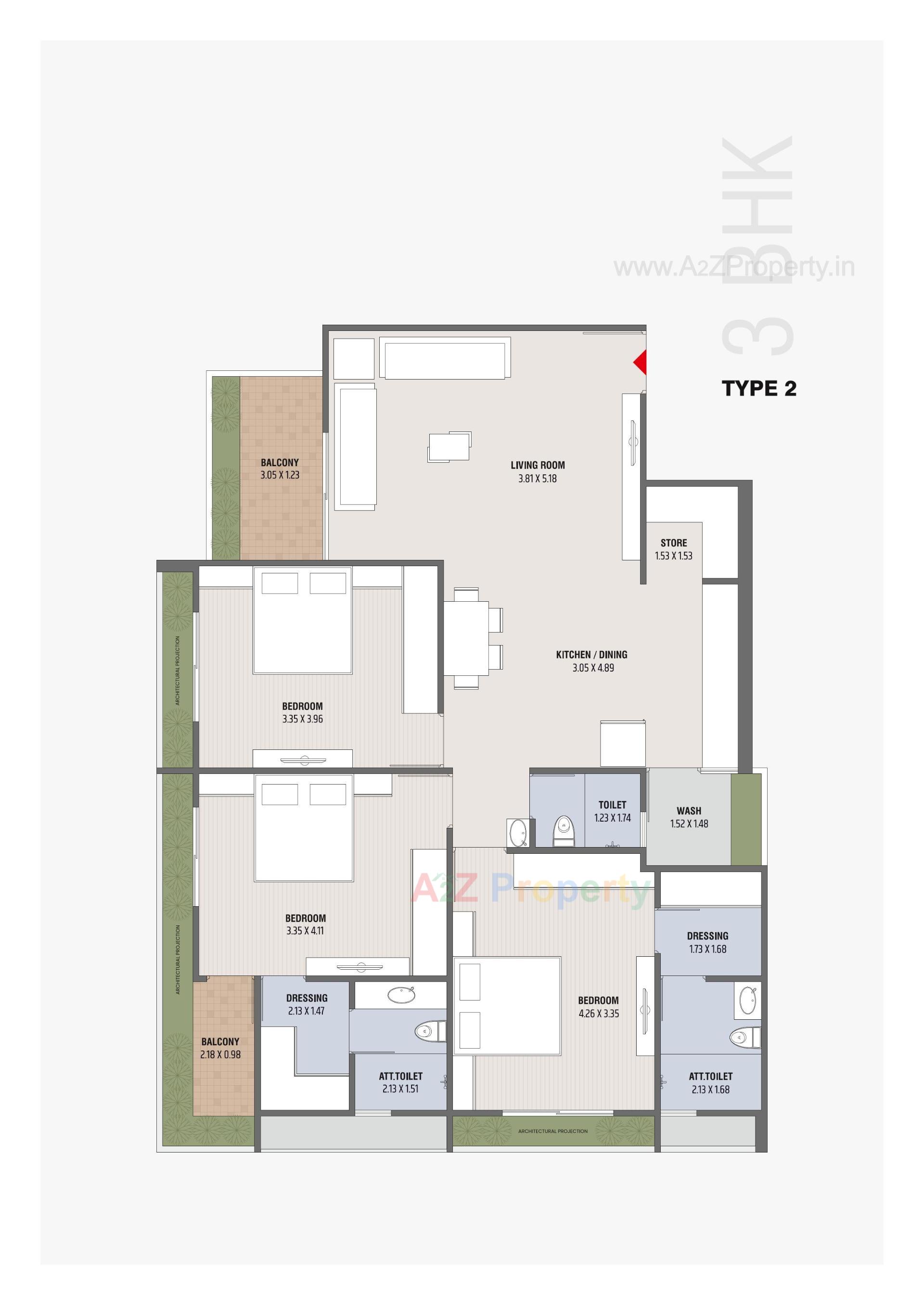 Layout of real estate project Pramukh Pentagon located at Por, Gandhinagar, Gujarat