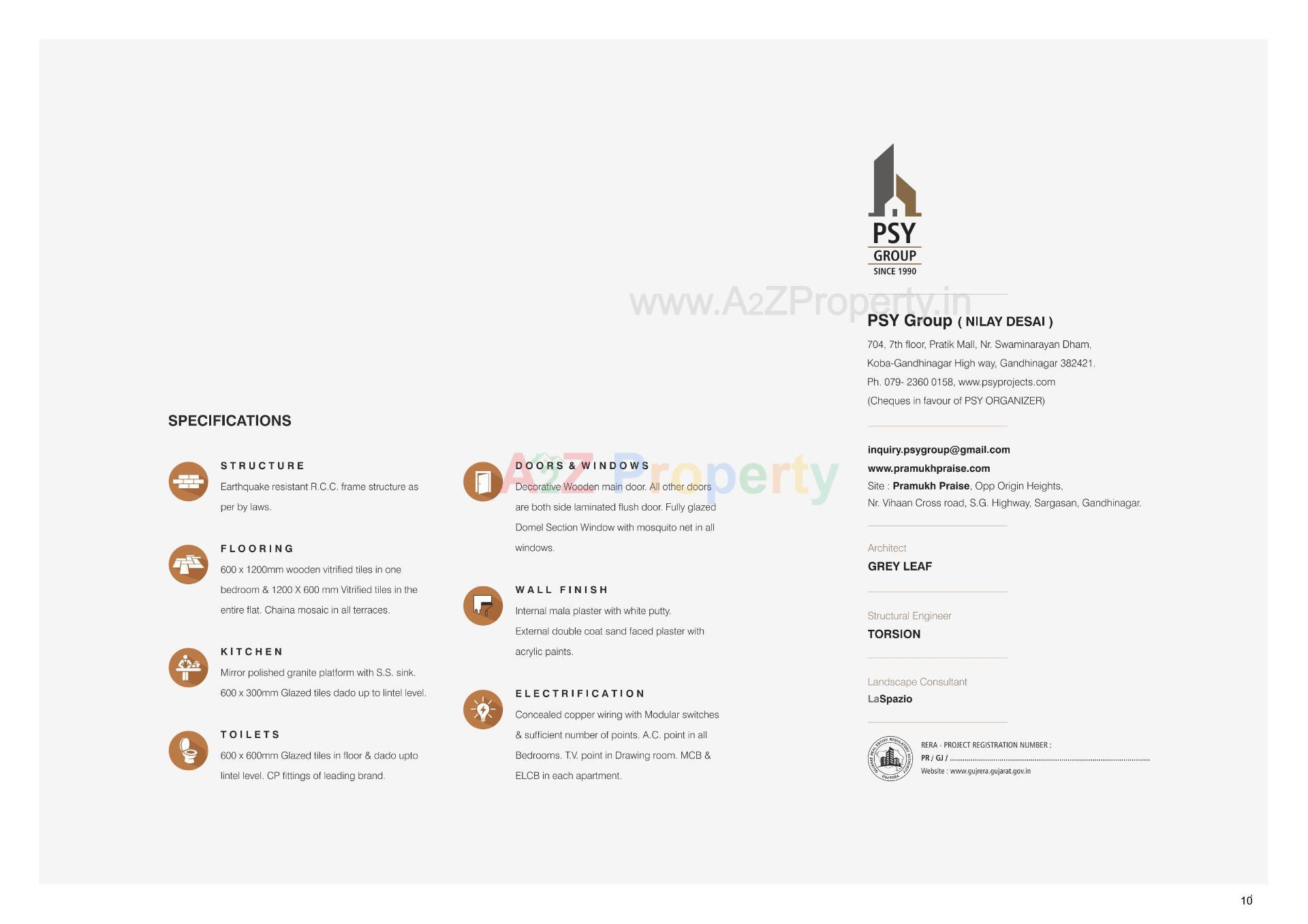  of real estate project Pramukh Praise located at Tarapur, Gandhinagar, Gujarat