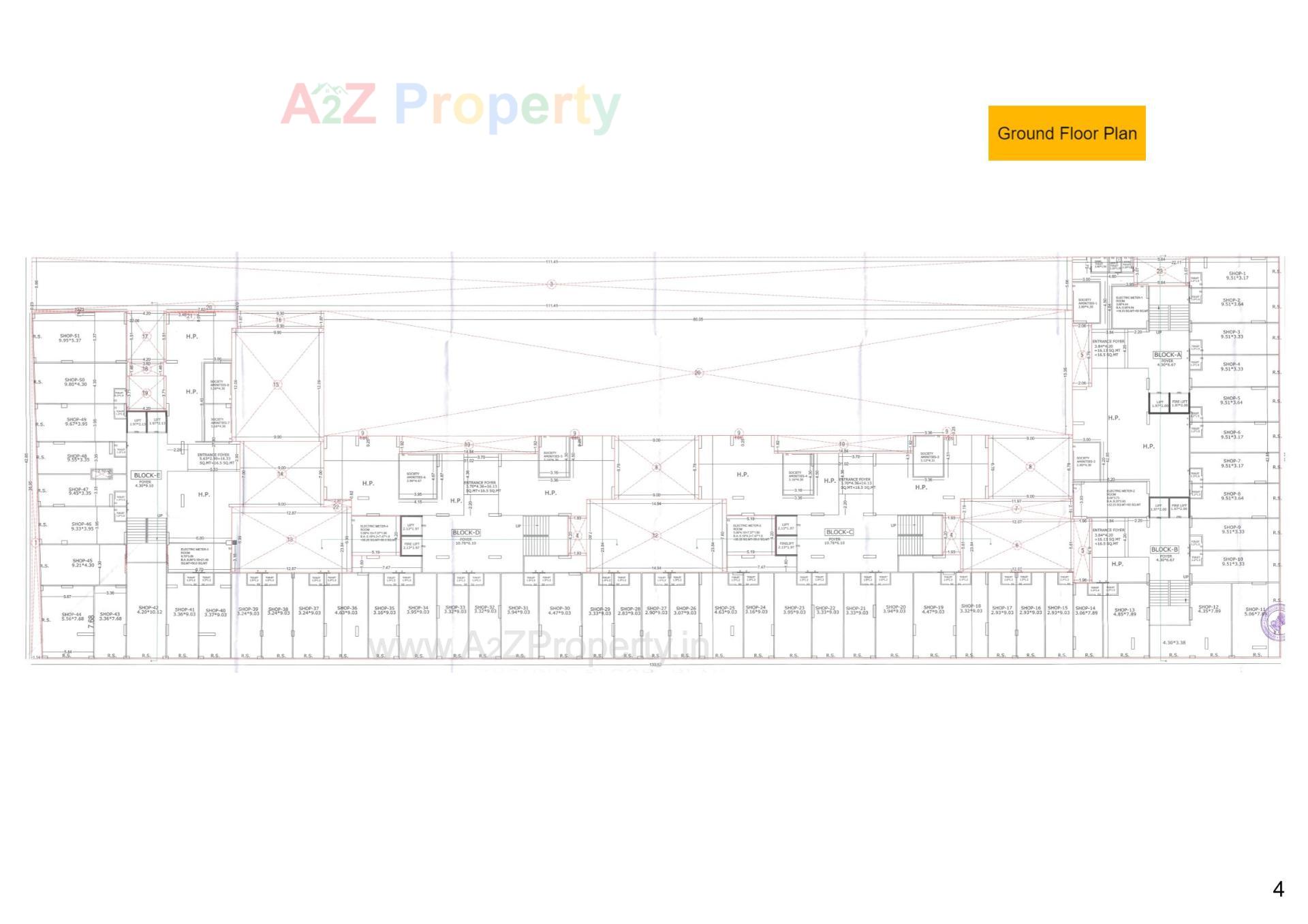 Layout of real estate project Pramukh Praise located at Tarapur, Gandhinagar, Gujarat