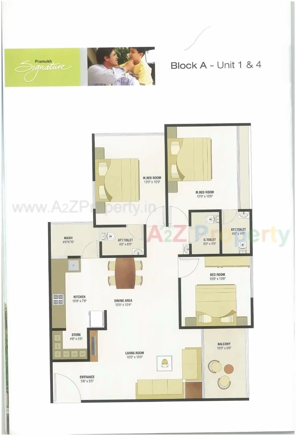 Layout of real estate project Pramukh Signature located at Kudasan, Gandhinagar, Gujarat
