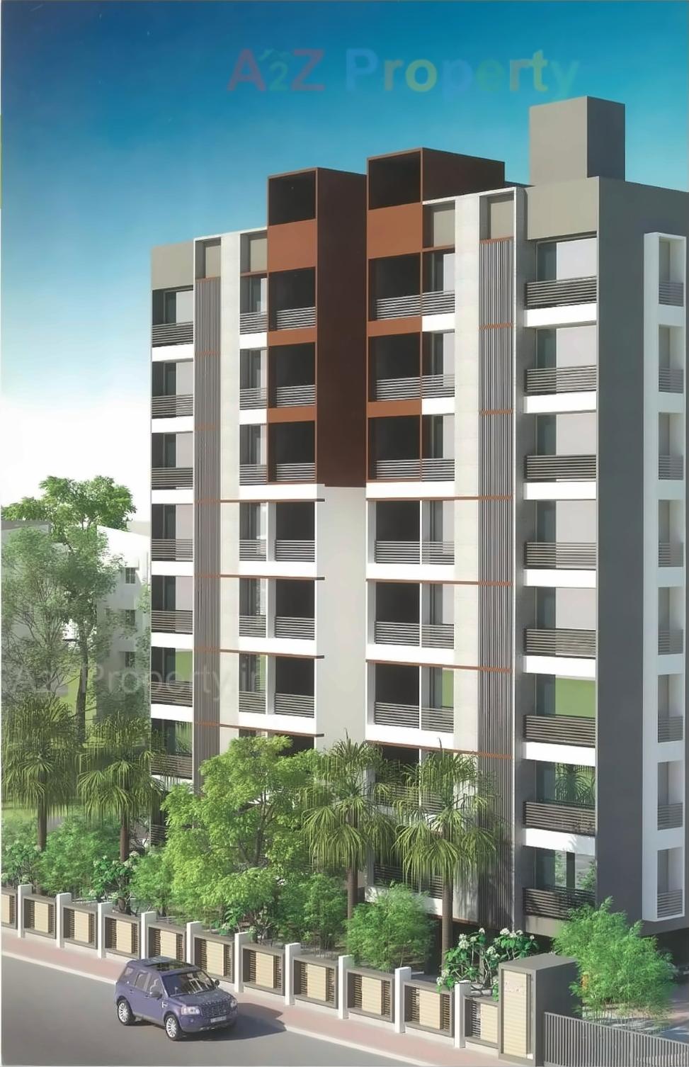 3D Elevation of real estate project Pramukh Signature located at Kudasan, Gandhinagar, Gujarat