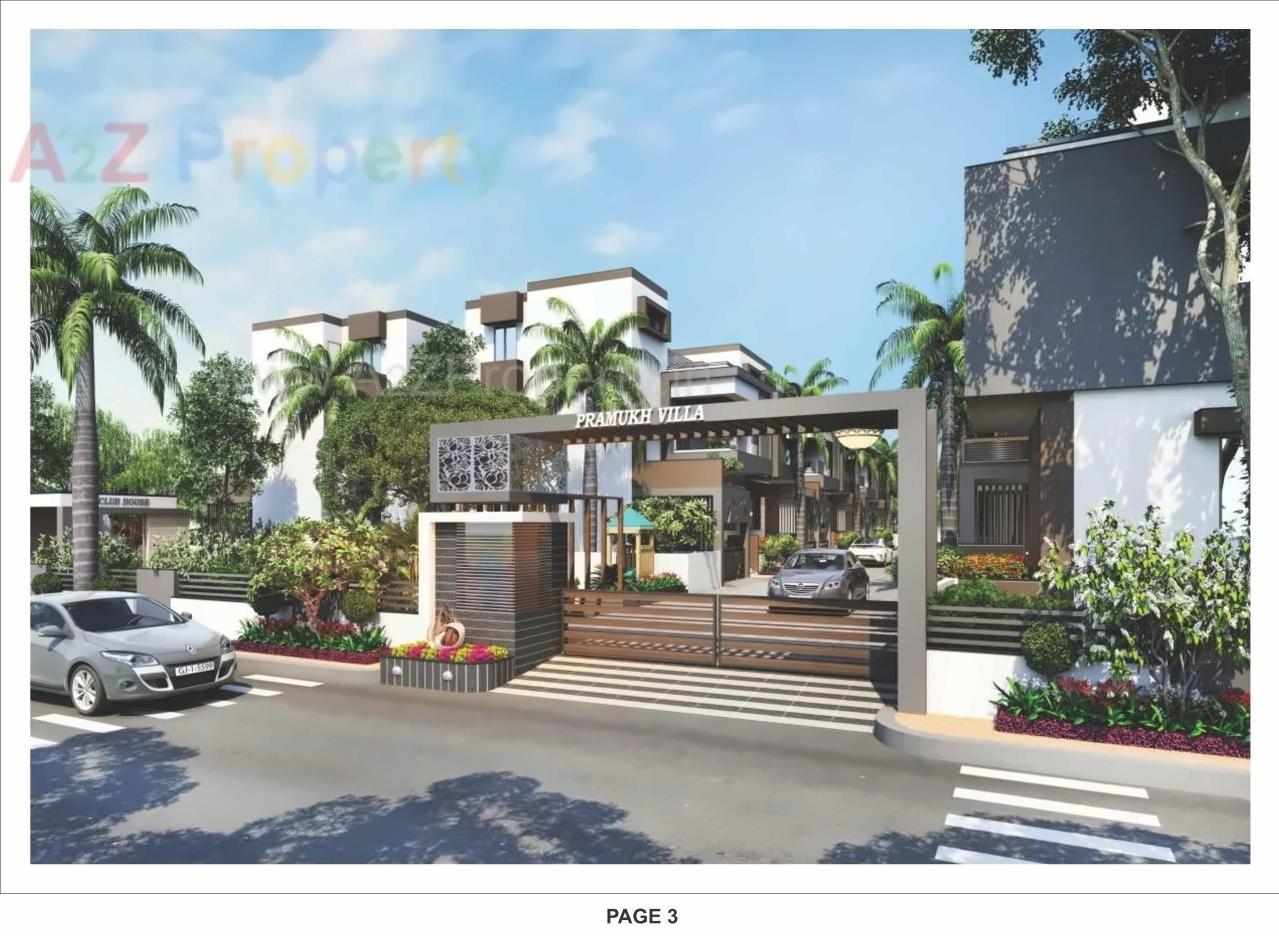 3D Elevation of real estate project Pramukh Villa located at Borisana, Gandhinagar, Gujarat