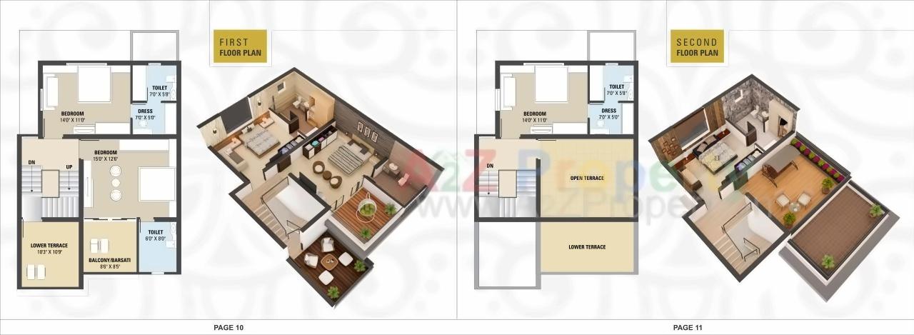 Layout of real estate project Pramukh Villa located at Borisana, Gandhinagar, Gujarat