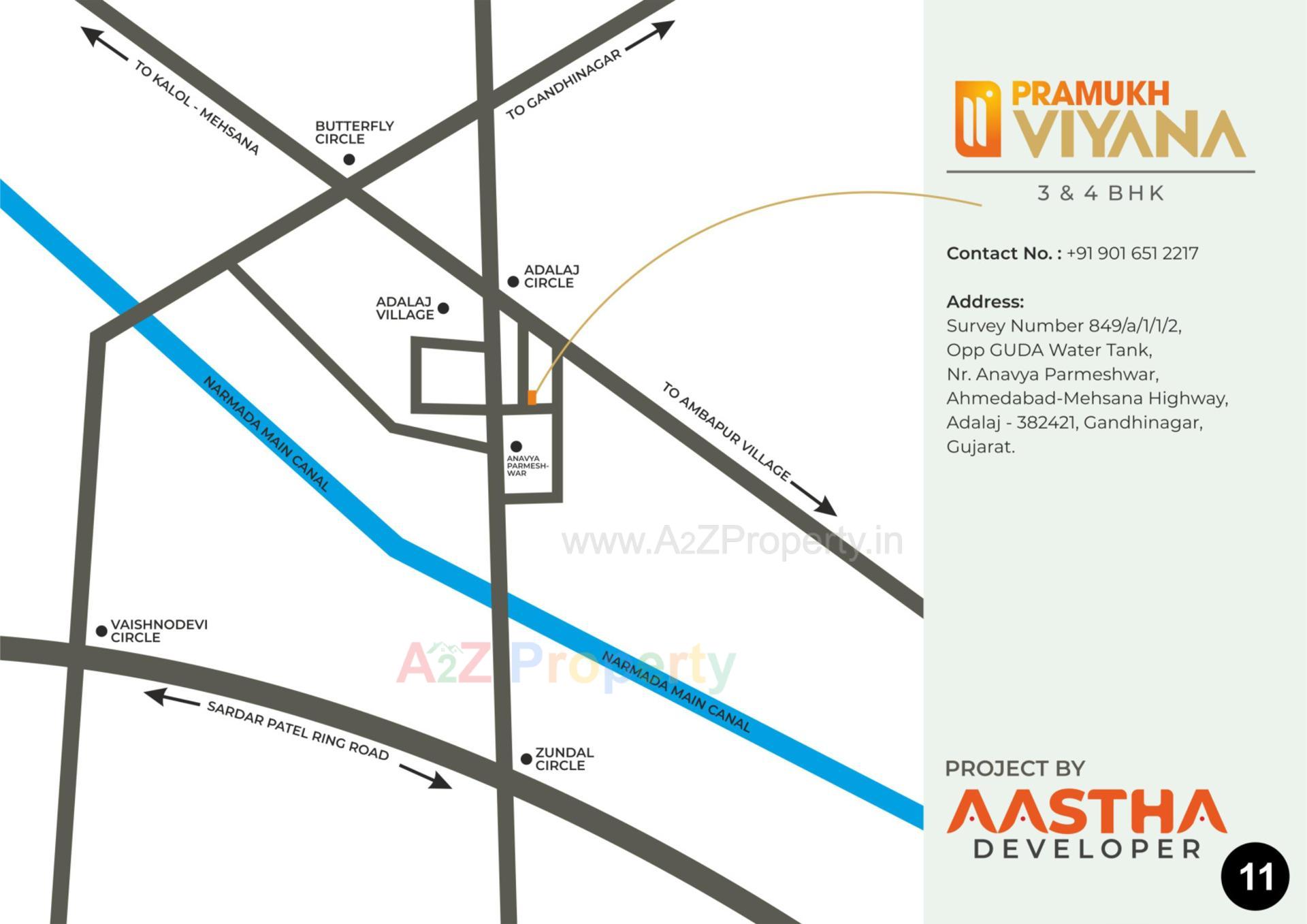  of real estate project Pramukh Viyana located at Adalaj, Gandhinagar, Gujarat