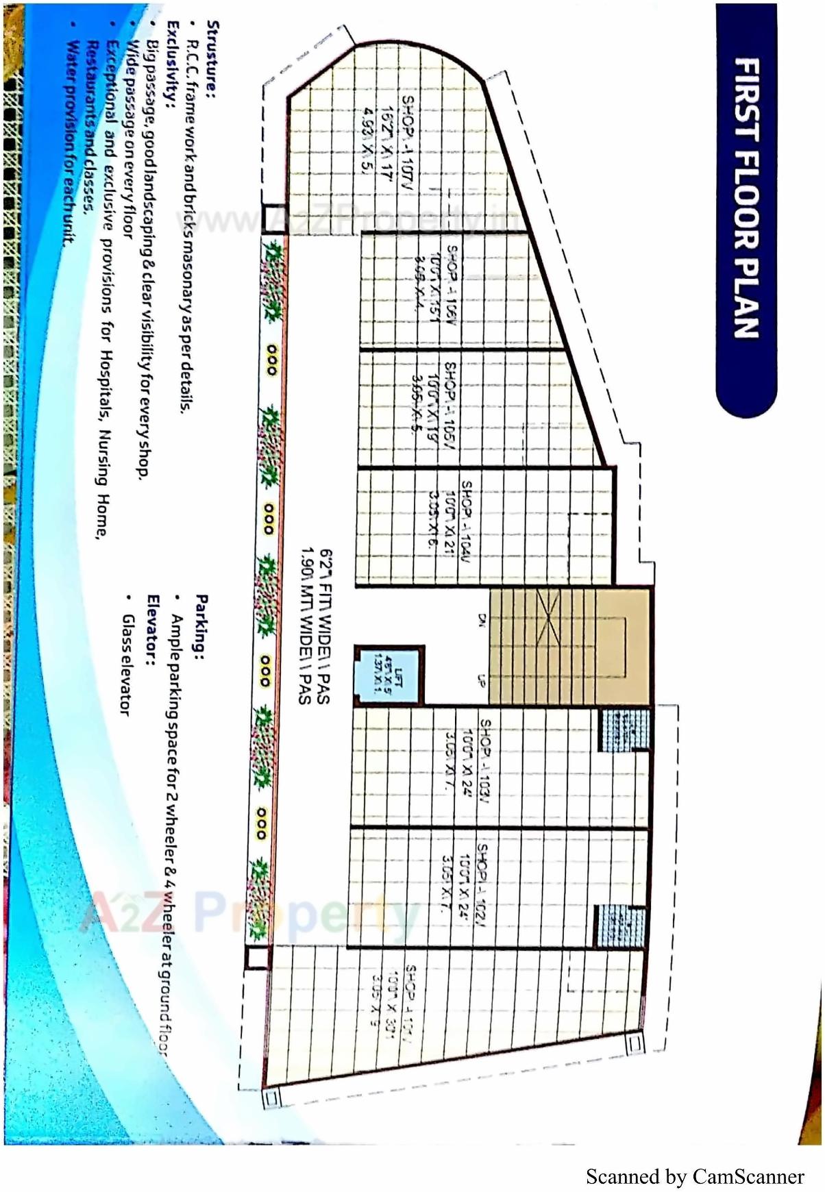Layout of real estate project Pranam located at Pethapur, Gandhinagar, Gujarat