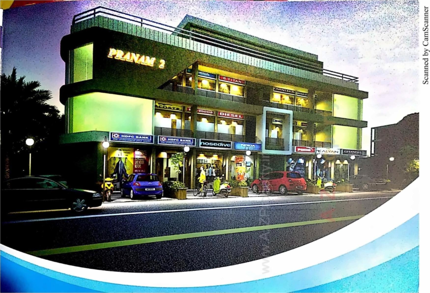 3D Elevation of real estate project Pranam located at Pethapur, Gandhinagar, Gujarat