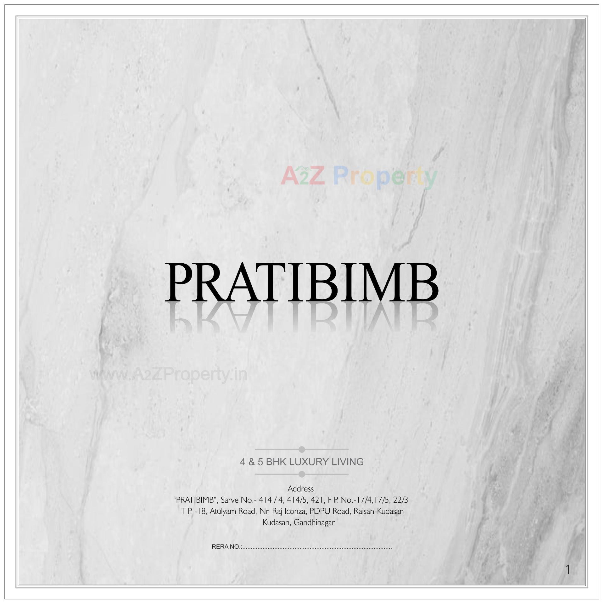  of real estate project Pratibimb located at Kudasan, Gandhinagar, Gujarat