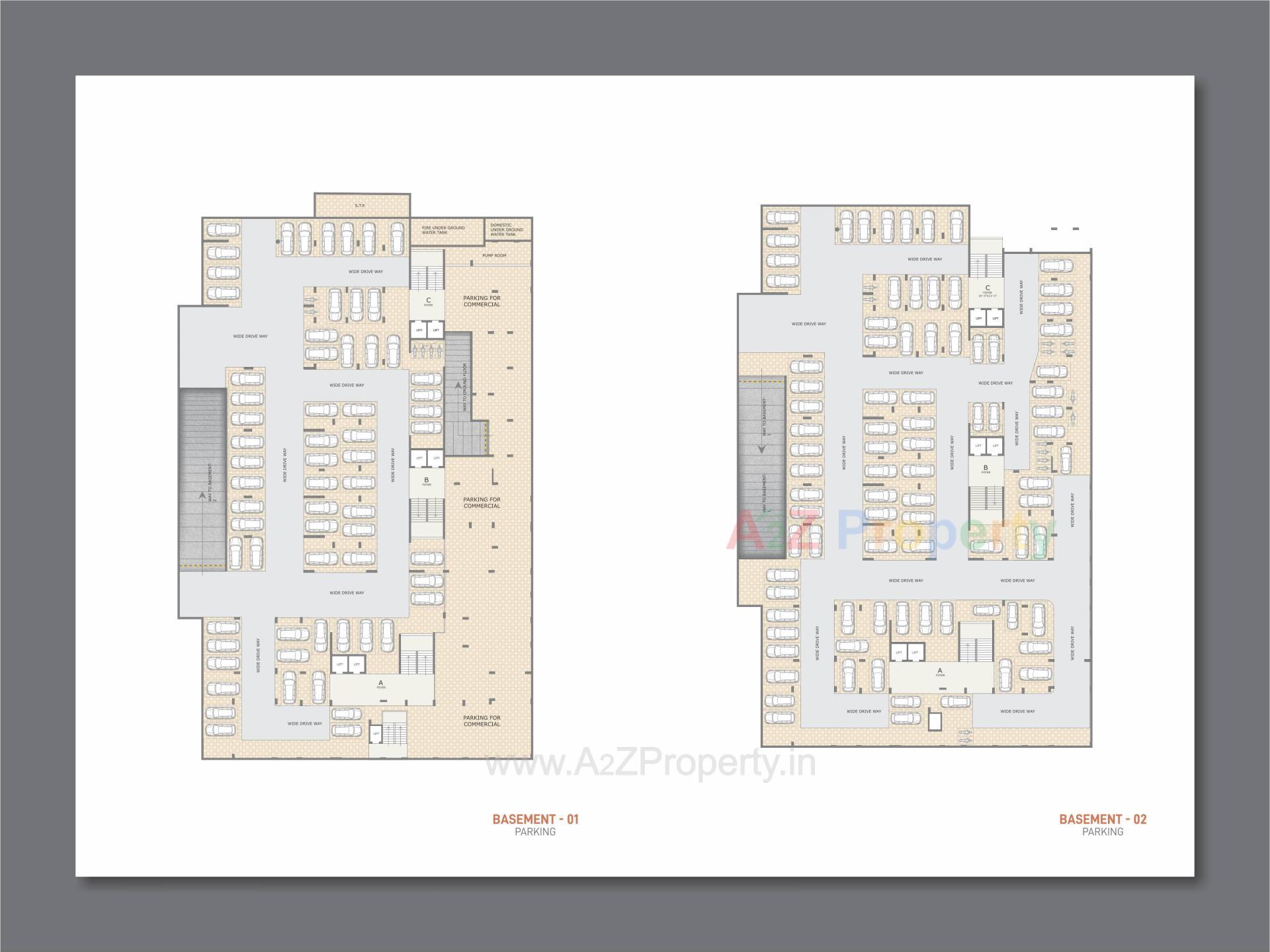 Layout of real estate project Pratishtha Heights located at Kudasan, Gandhinagar, Gujarat