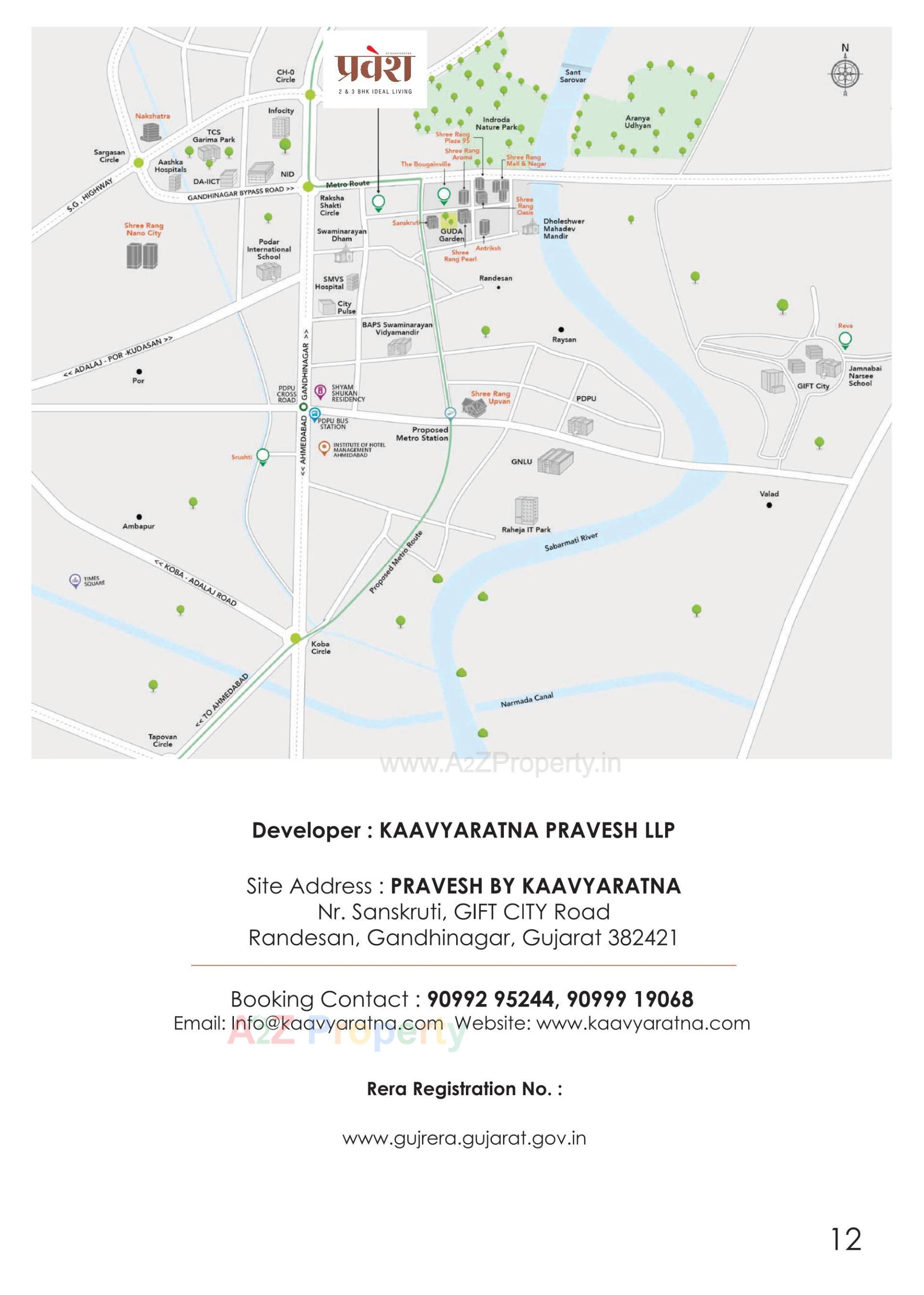  of real estate project Pravesh located at Randesan, Gandhinagar, Gujarat
