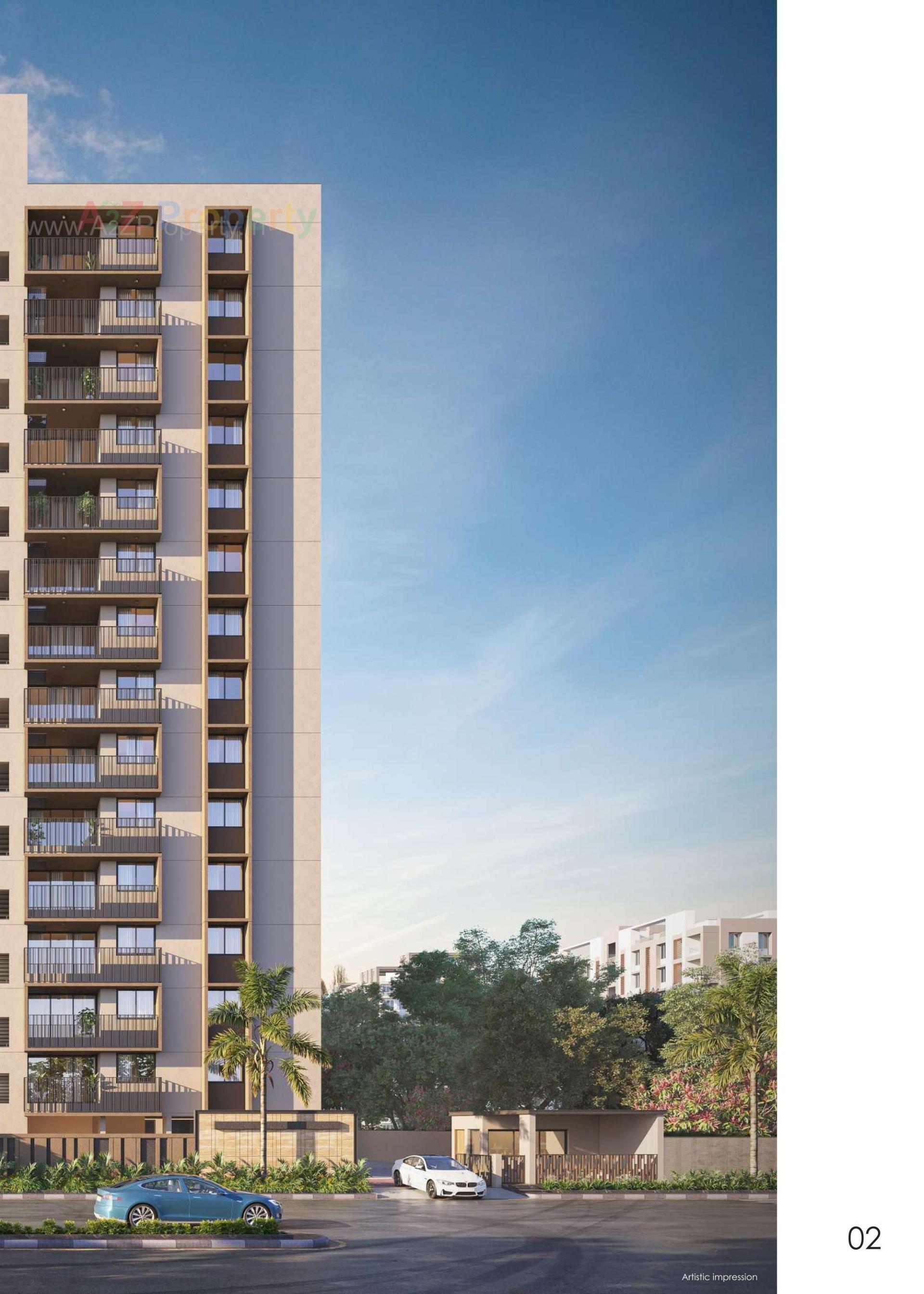 3D Elevation of real estate project Pravesh located at Randesan, Gandhinagar, Gujarat