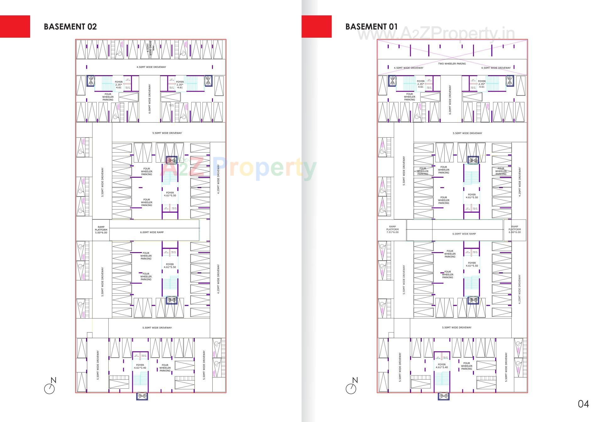 Layout of real estate project Pravesh located at Randesan, Gandhinagar, Gujarat