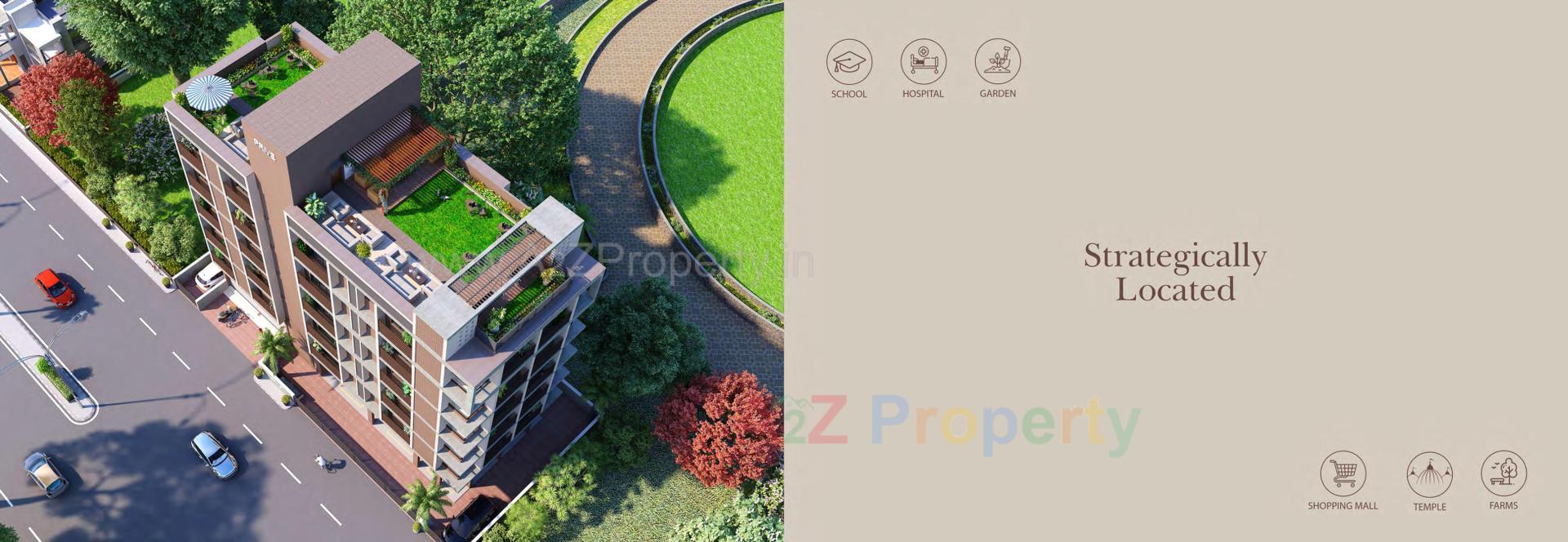  of real estate project Prive' located at Uvarsad, Gandhinagar, Gujarat