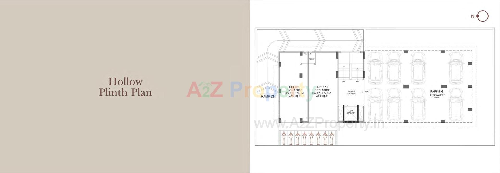 Layout of real estate project Prive' located at Uvarsad, Gandhinagar, Gujarat
